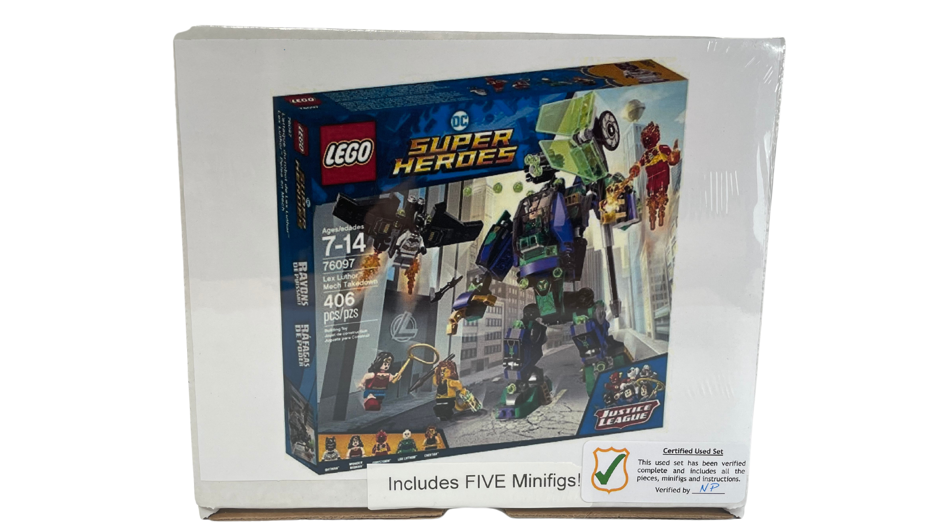 Lex Luther Mech Takedown - DC Super Heroes, Retired, Certified in white box, Pre-Owned