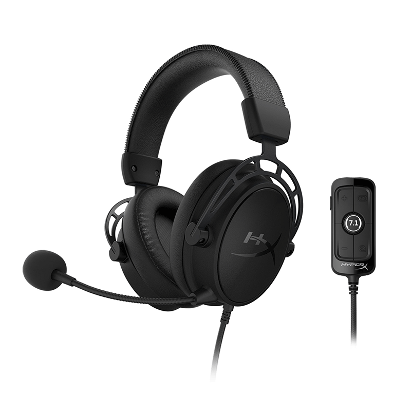 HyperX Cloud Alpha S Gaming Headset BLACK with 7.1 Surround Sound [HX-HSCAS-BK/WW]