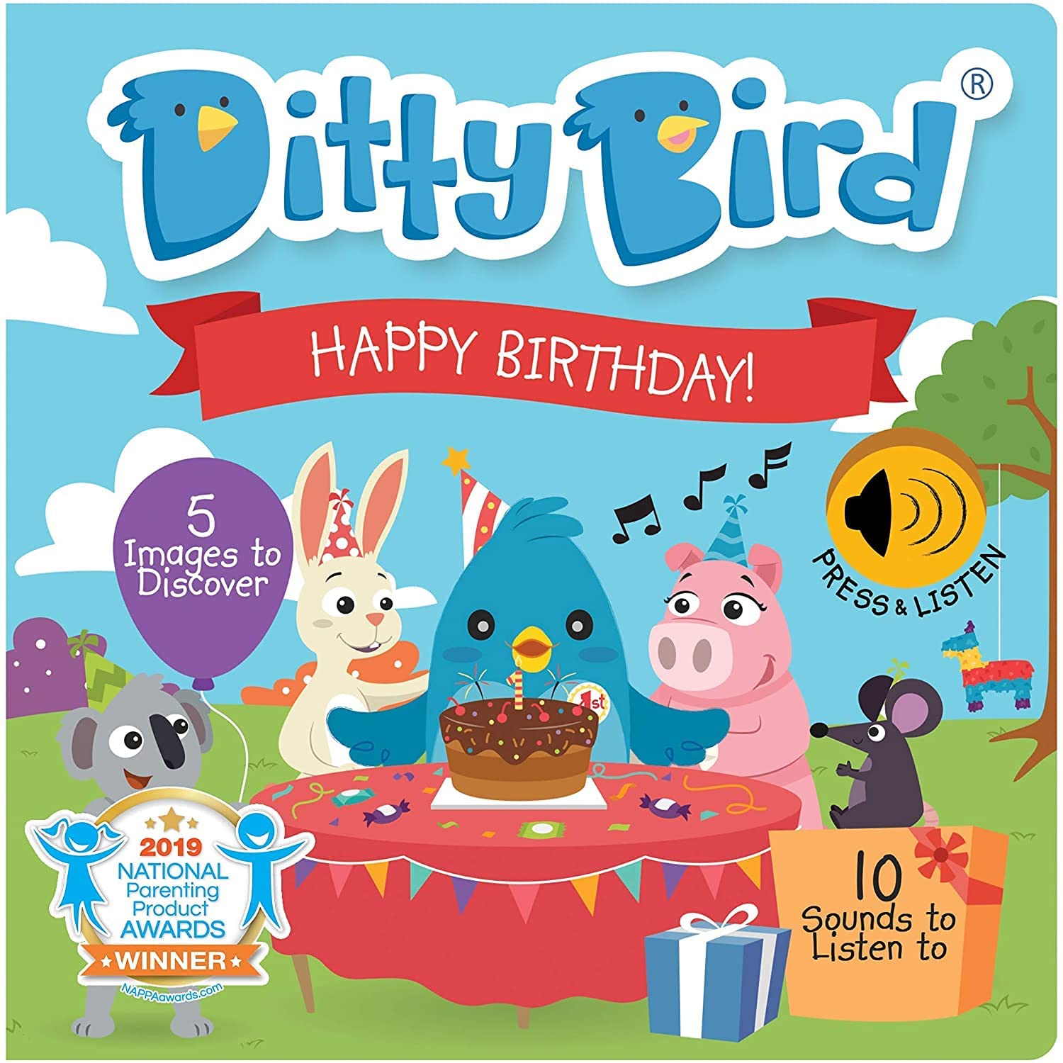 Ditty Bird Book - Happy Birthday