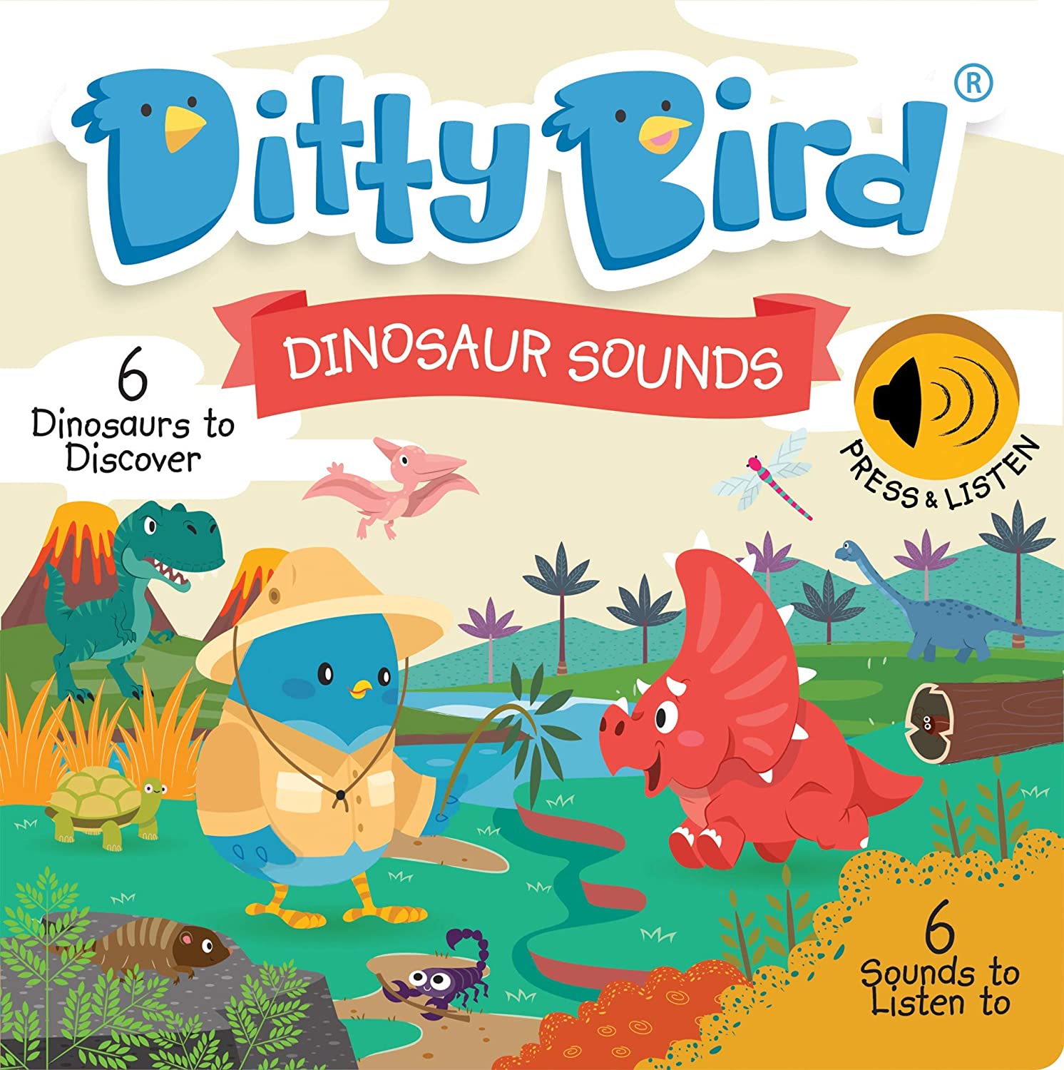 Ditty Bird Book - Dinosaur Sounds
