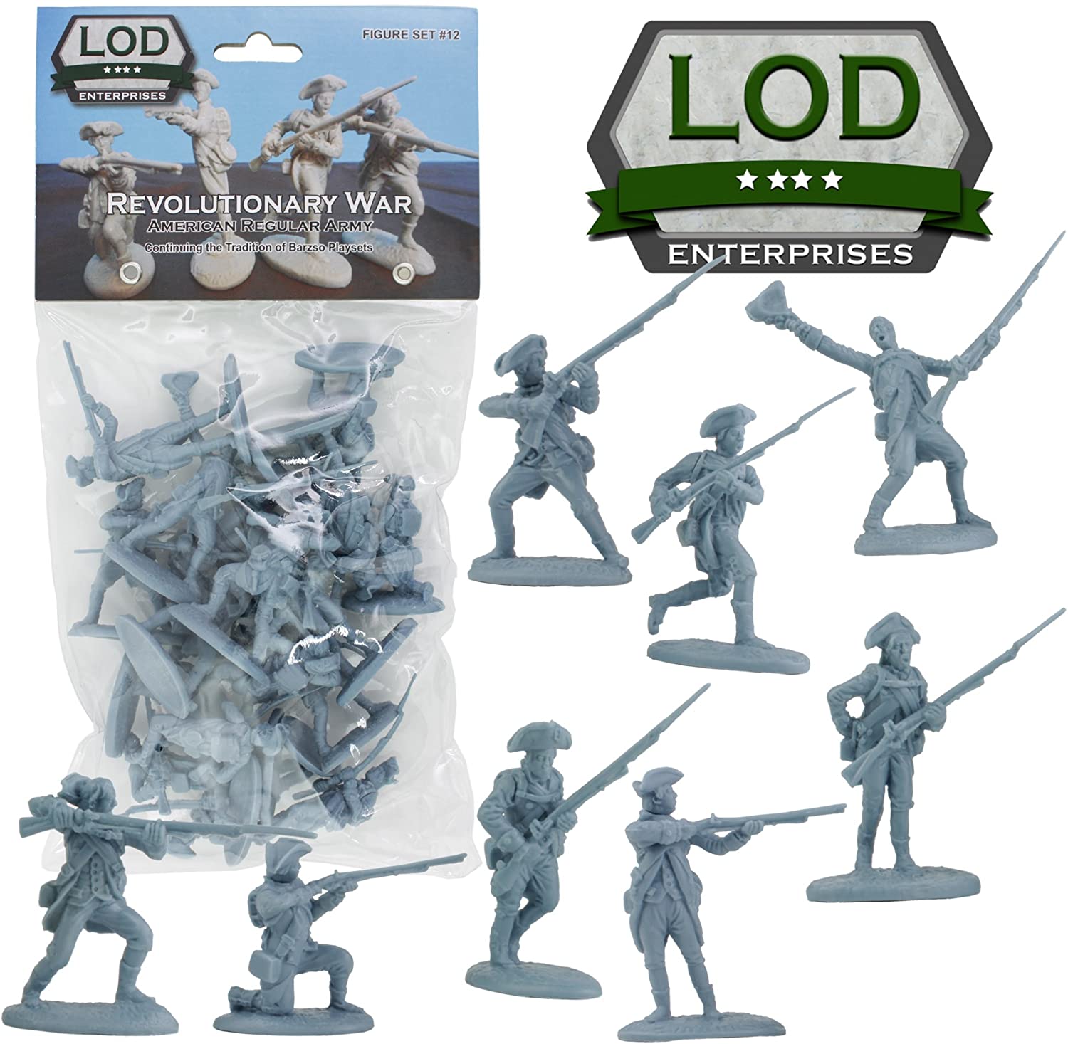 American War Of Independence American Regular Army 1/30 Scale Model Plastic Figures