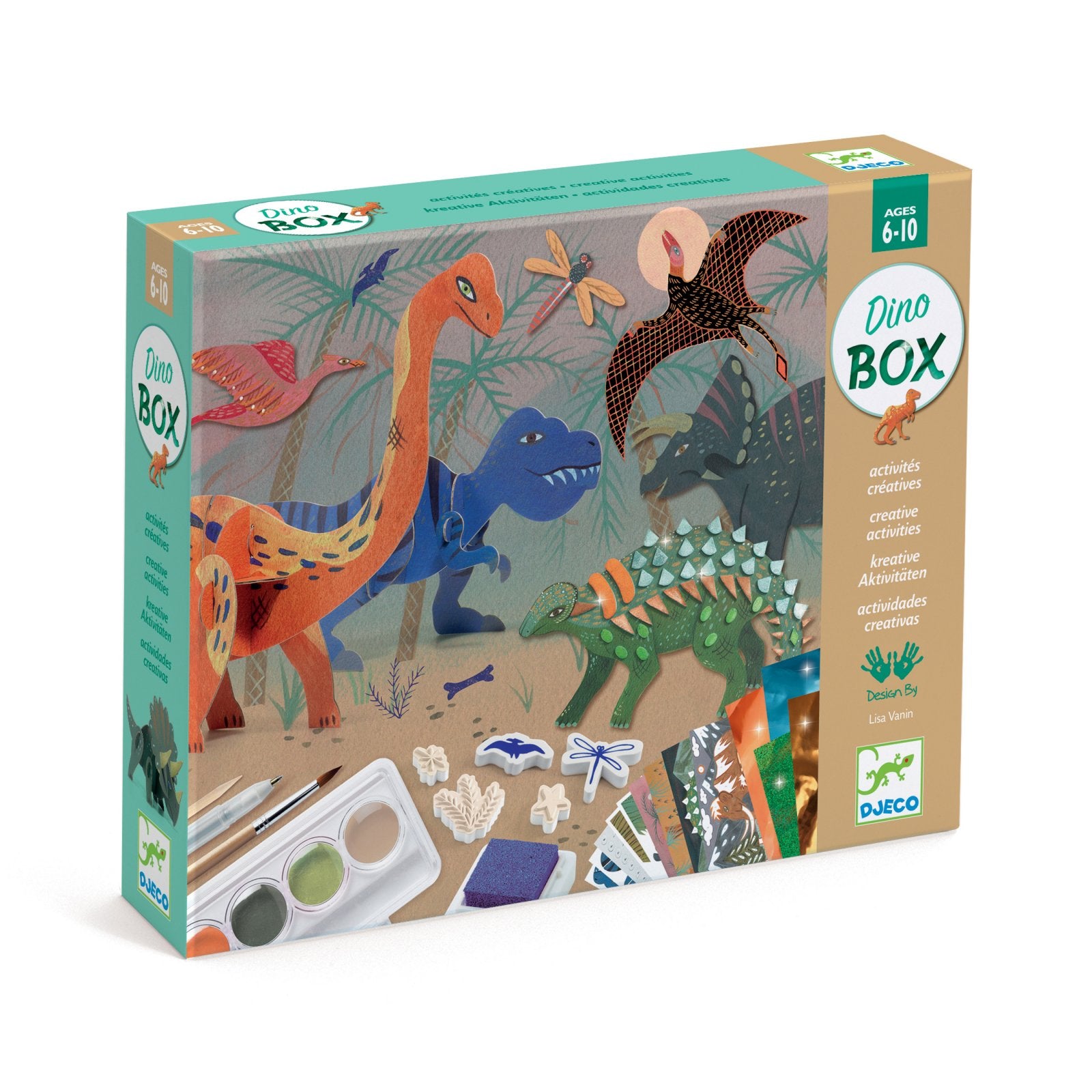 DJECO Dino Box Multi-Activity Art Box