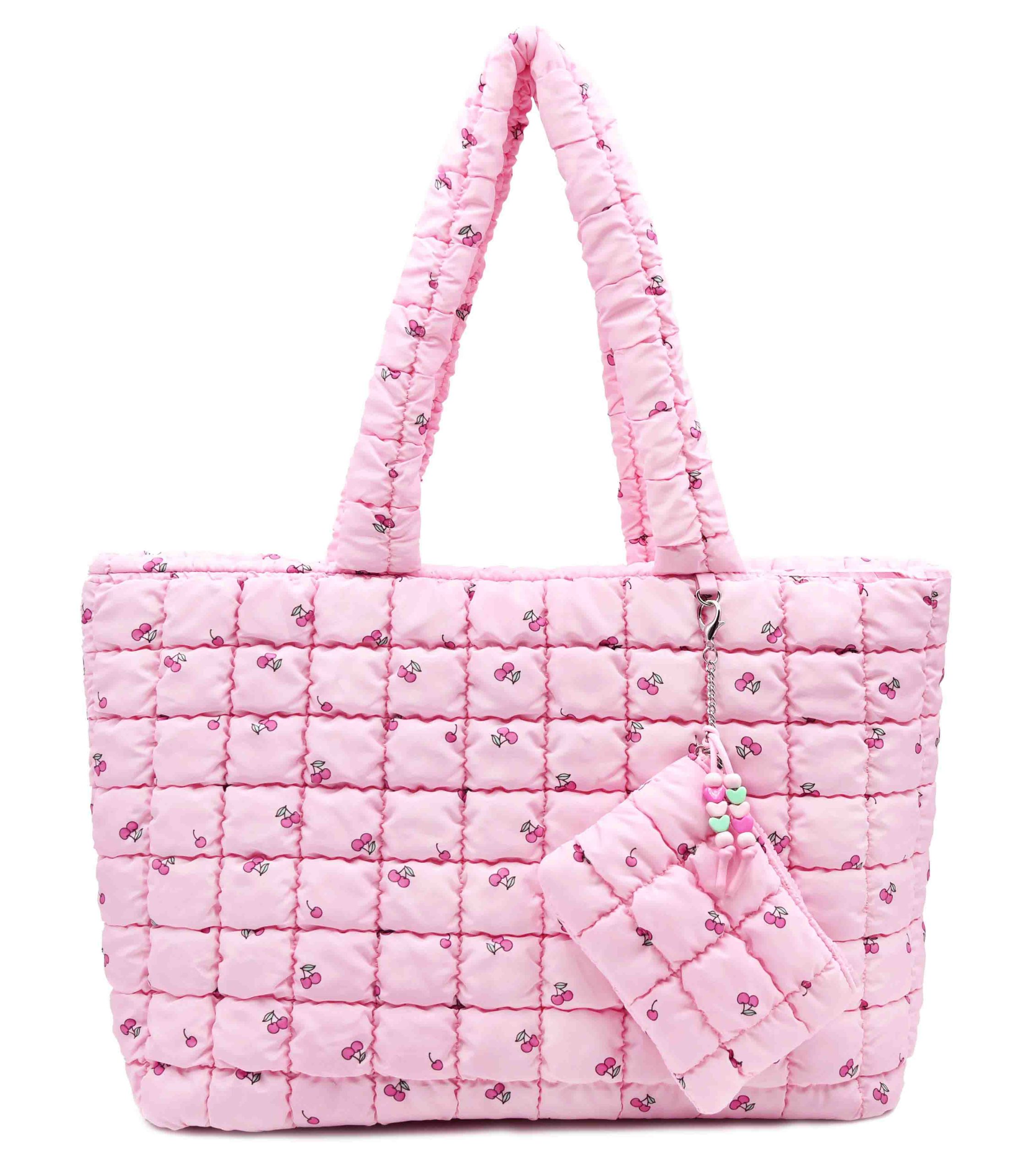 Quilted Scrunchies Large Tote with Coin Purse