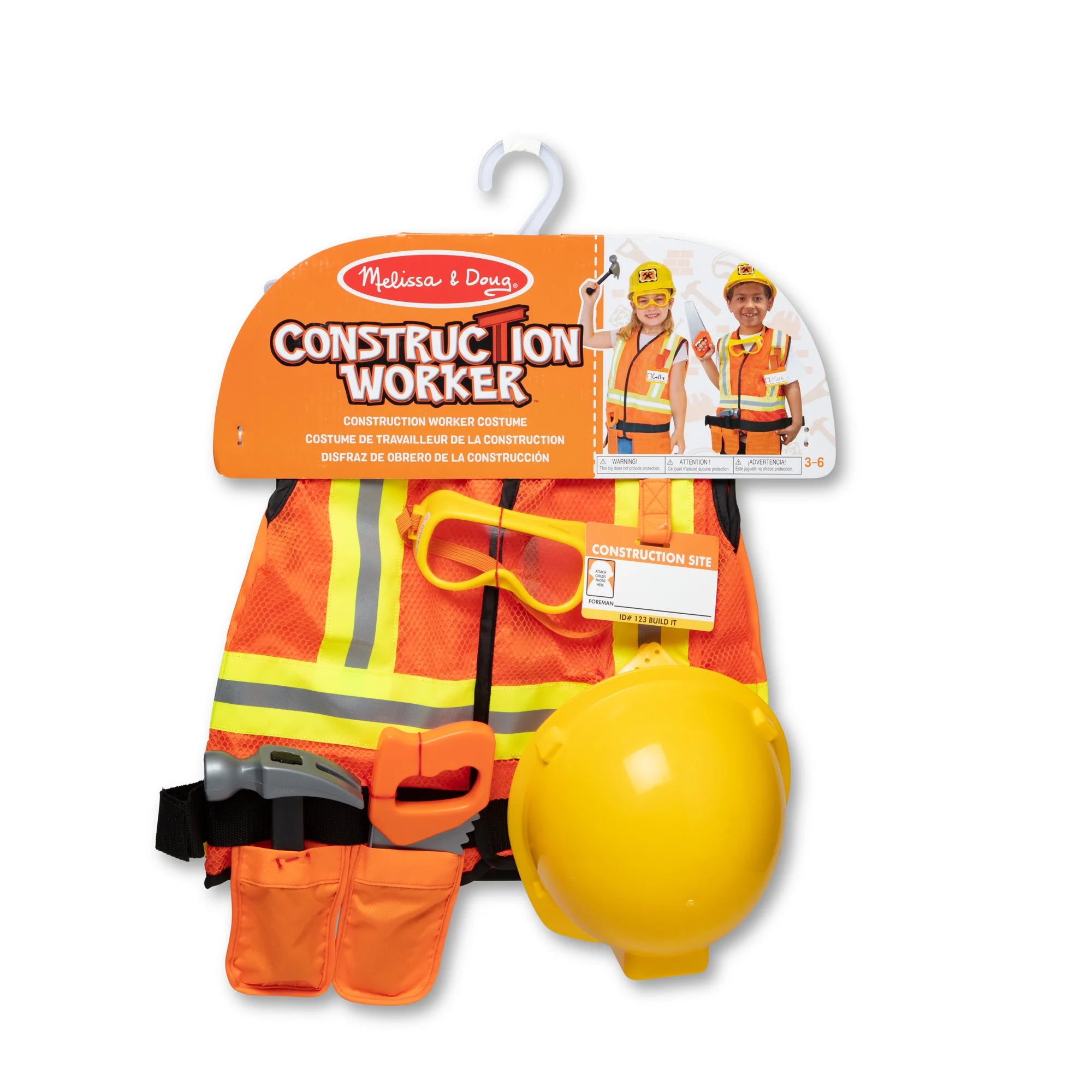 Melissa & Doug 50908 Construction Worker Role Play Costume