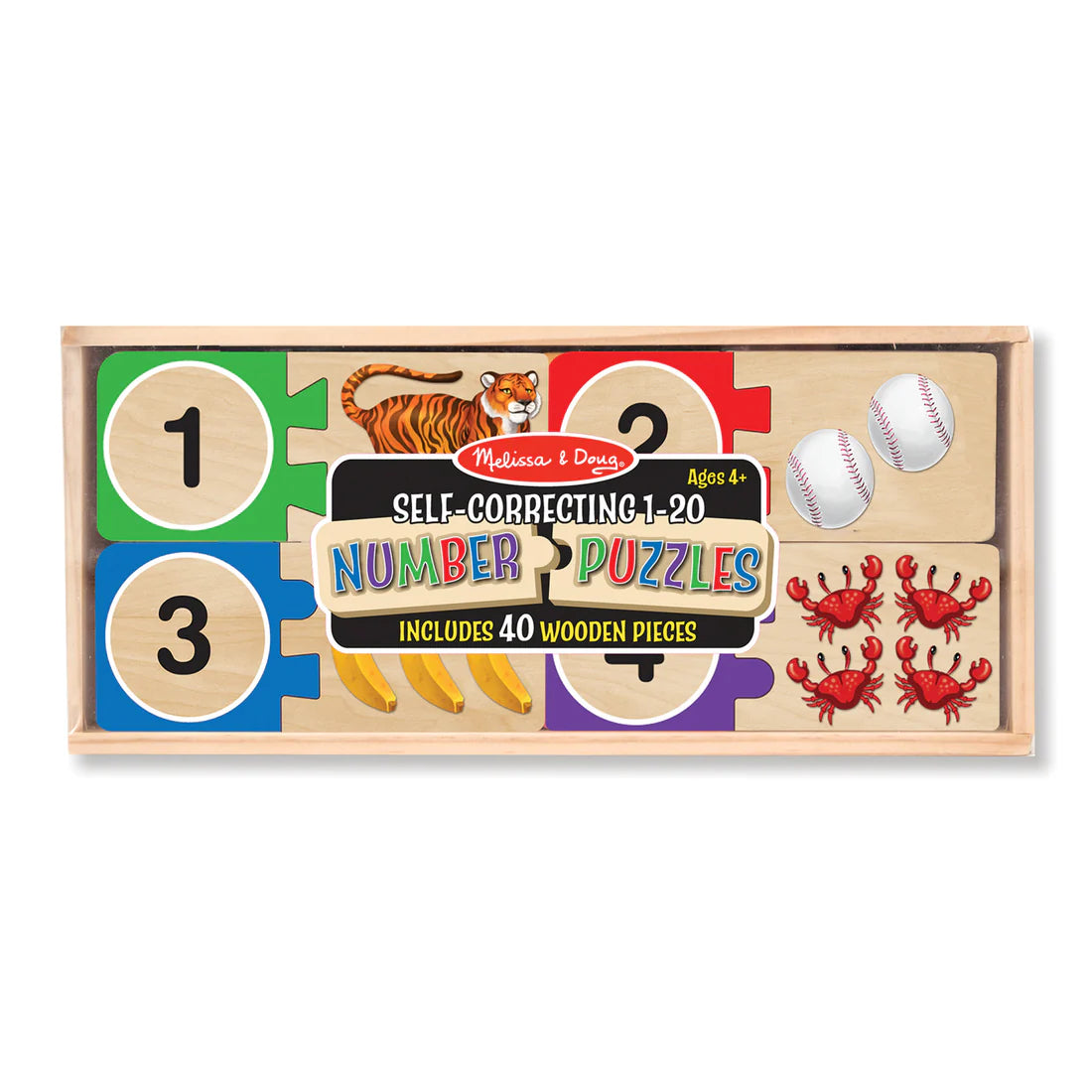 Melissa & Doug 51073 1-20 Self-Correcting Number Puzzles
