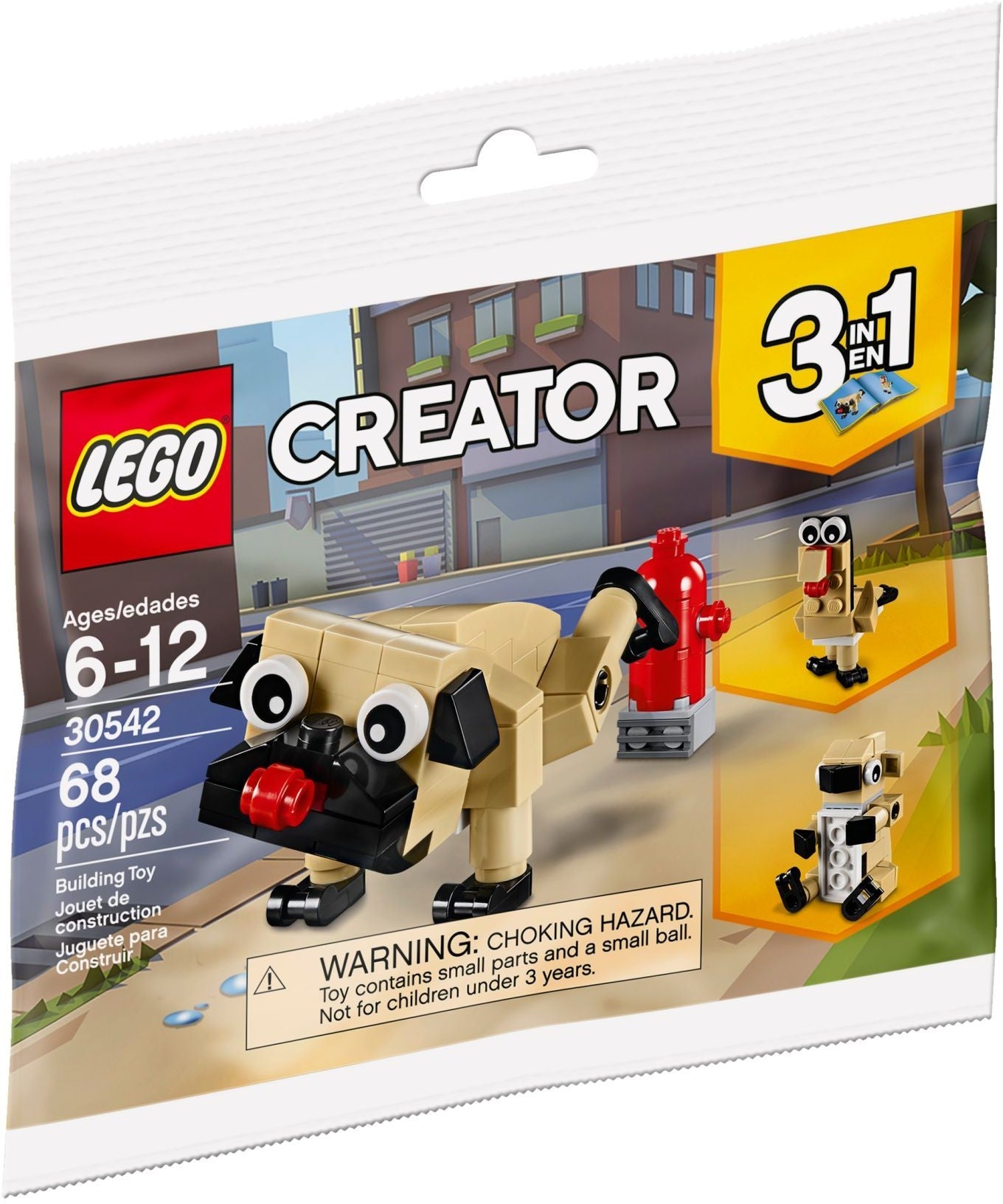 30542 Cute Pug (Retired) (New Sealed)