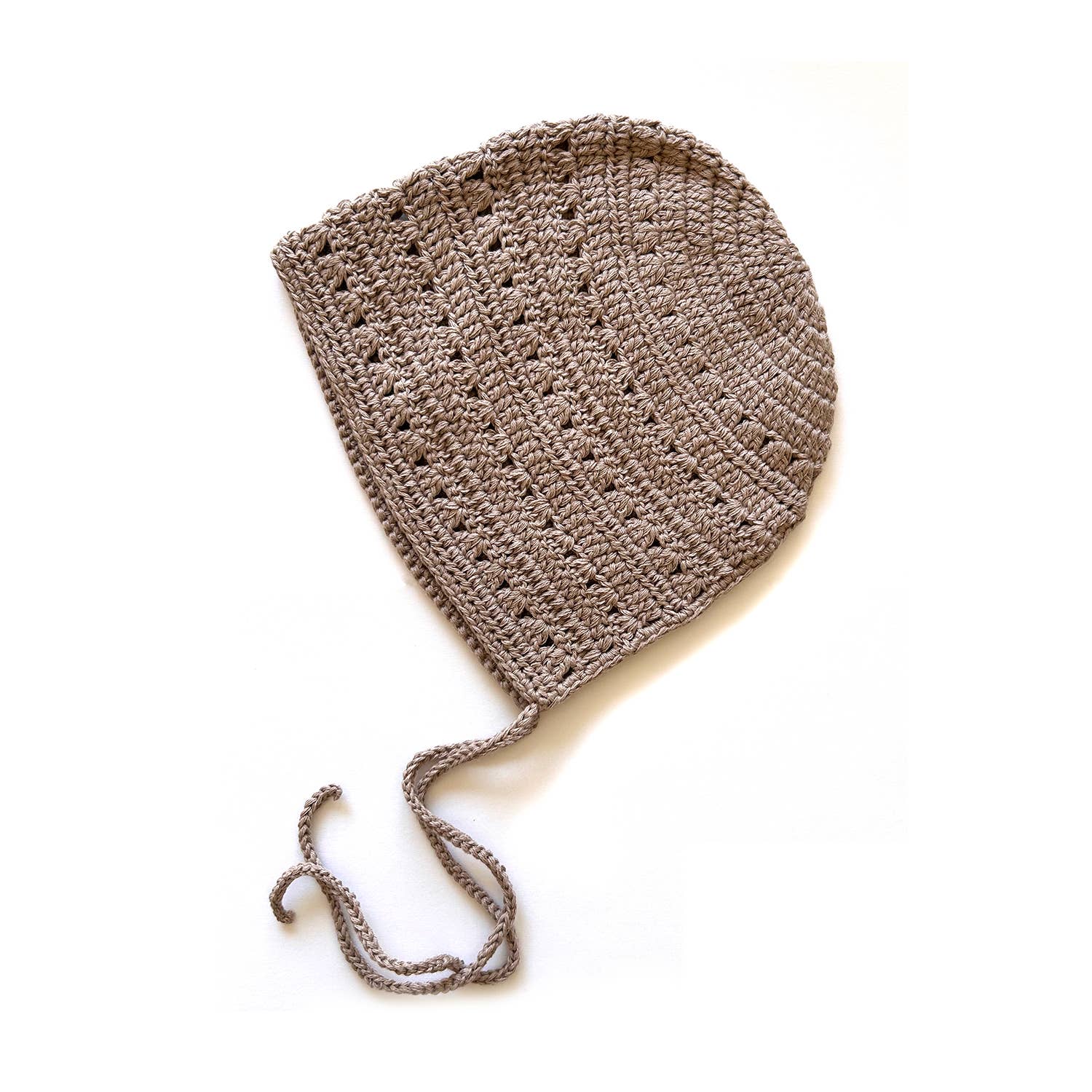 Crocheted Baby Toddler Bonnet Hat - Ash