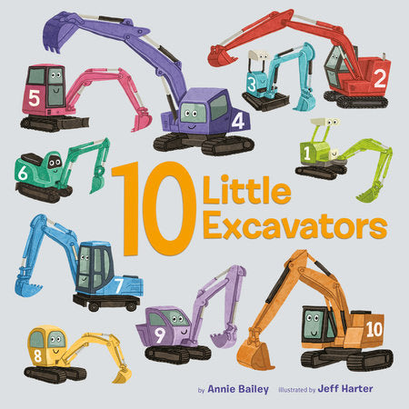 10 Little Excavators Board Book