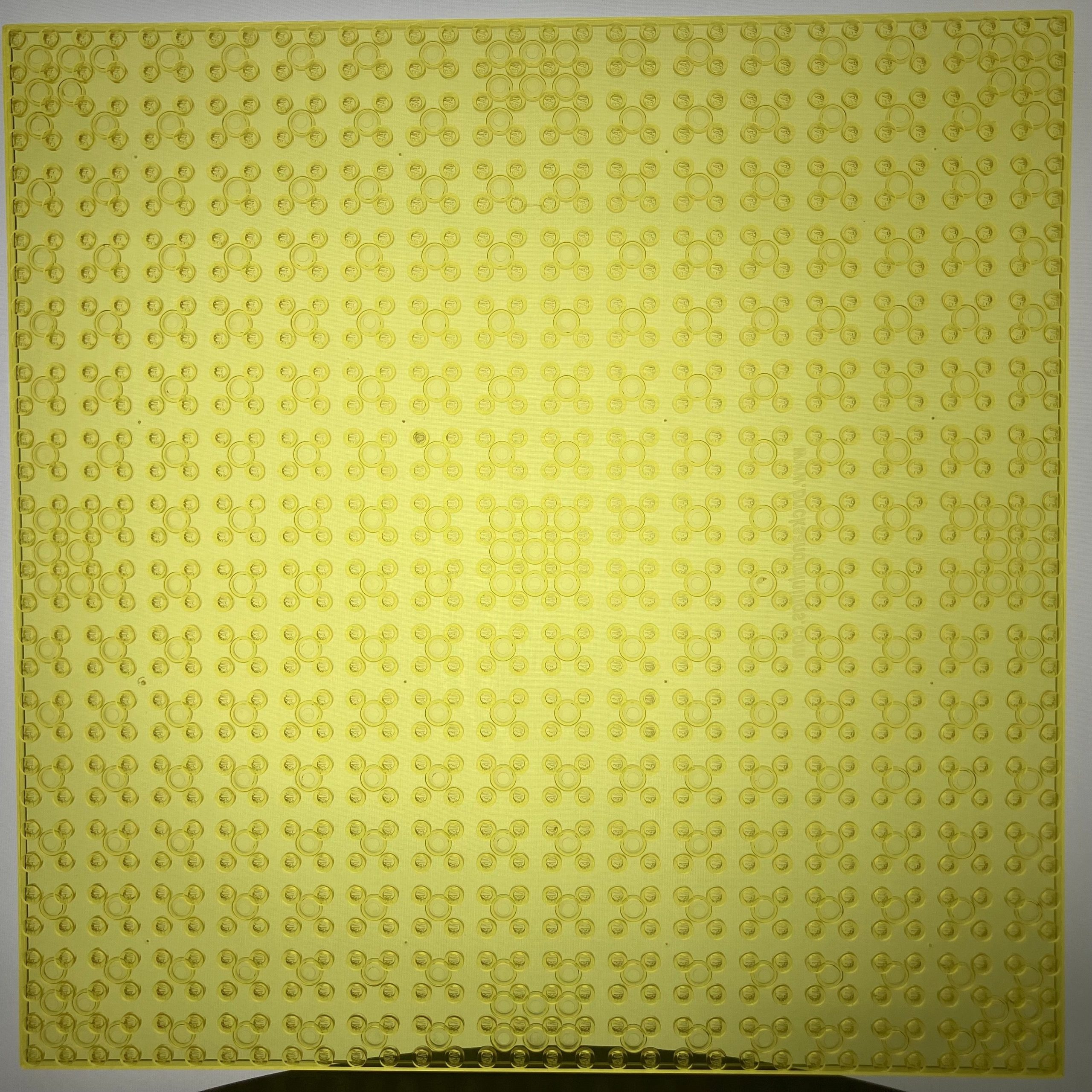 BAM Baseplate - LEGO® Clear Yellow