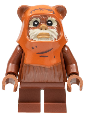 SW1218 Wicket (Ewok), Hood with Wrinkles