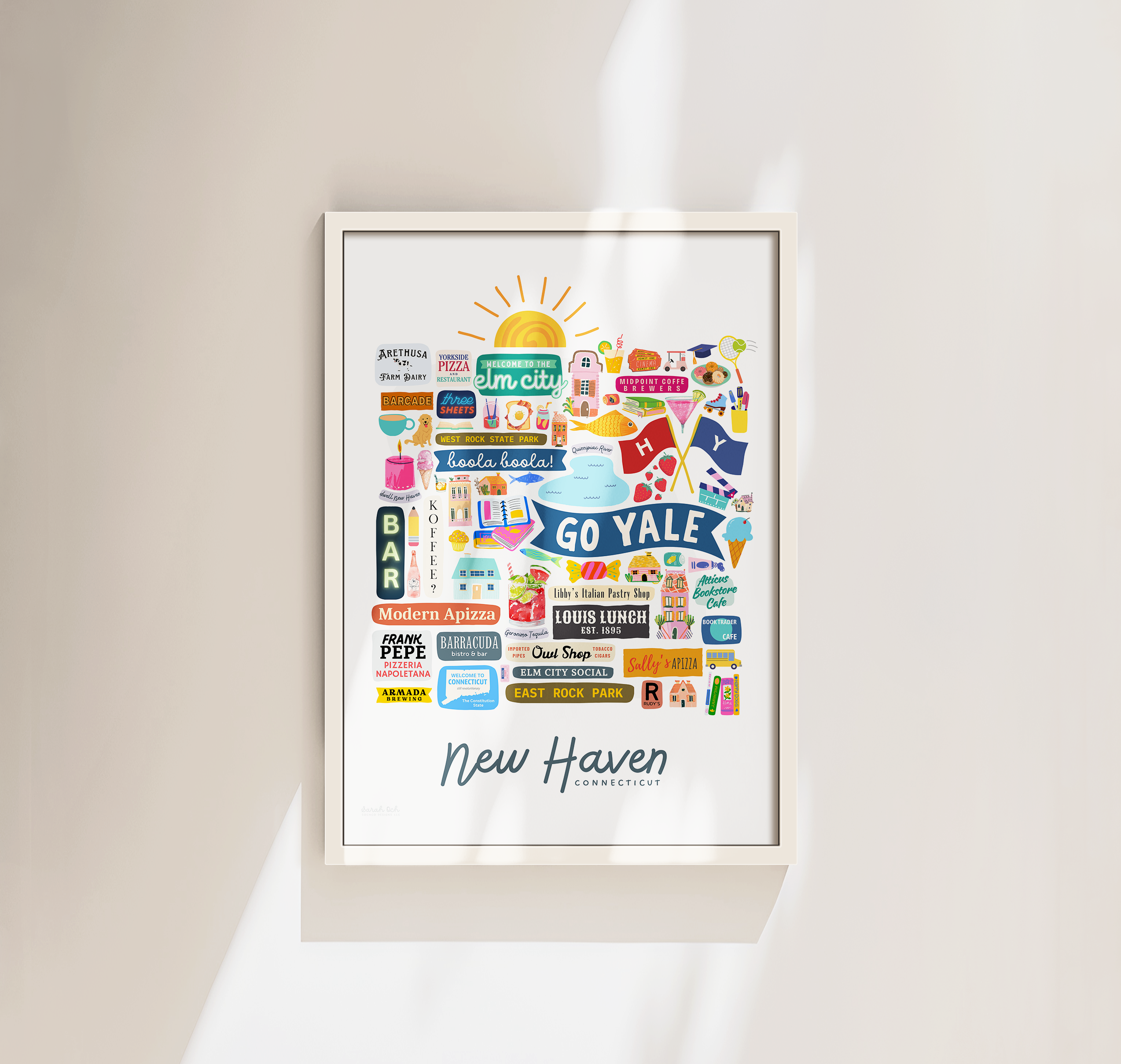 New Haven, CT: Unframed / 12x16in