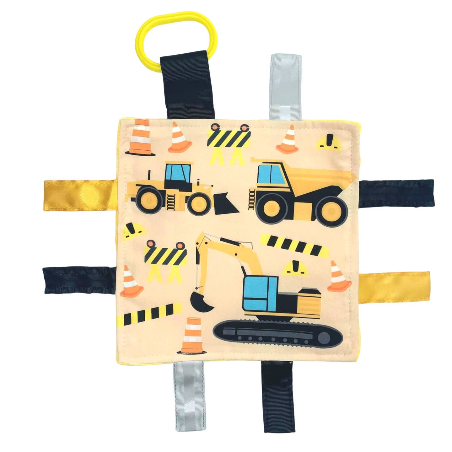 Construction Crinkle Tag Lovey