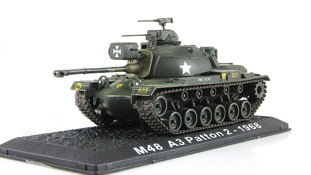 M48A3 Patton Main Battle Tank USMC 1968 1/72 Scale Model By Amercom