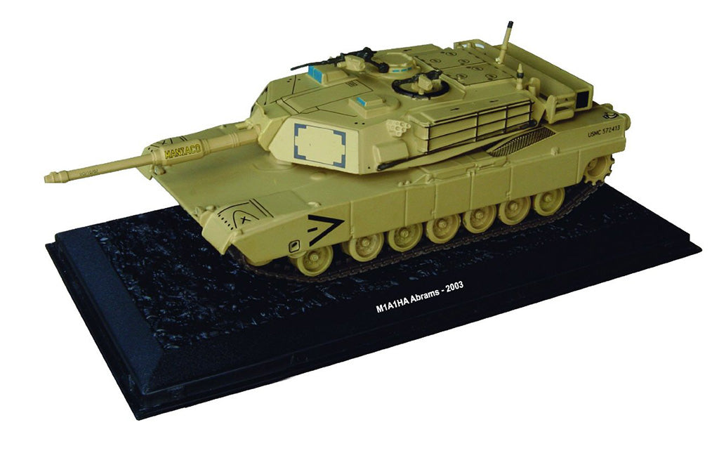 General Dynamics M1A1HA Abrams Main Battle Tank USMC 2003 1/72 Scale Model By Amercom