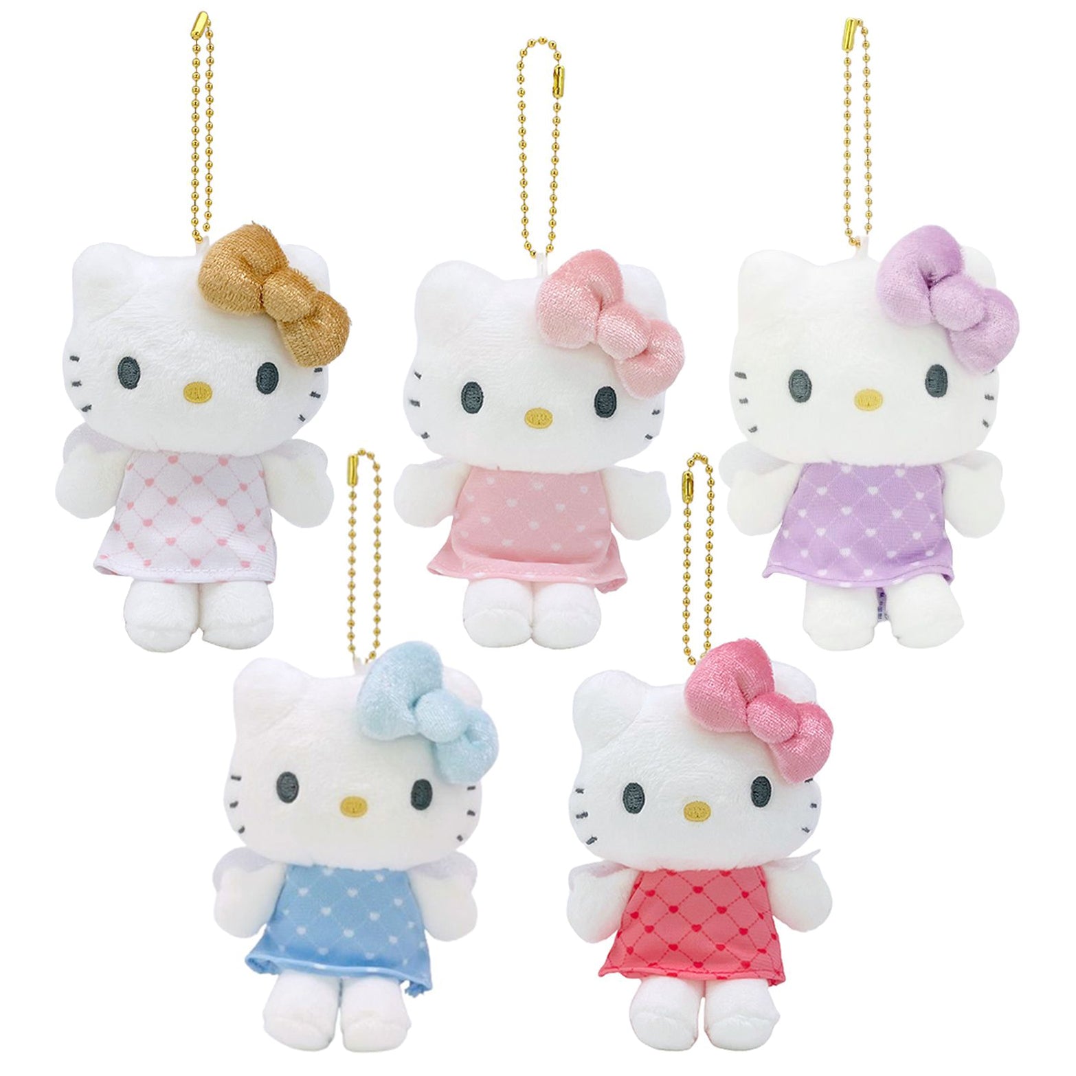Japan Sanrio Hello Kitty Plush Doll Keychain (Angel)