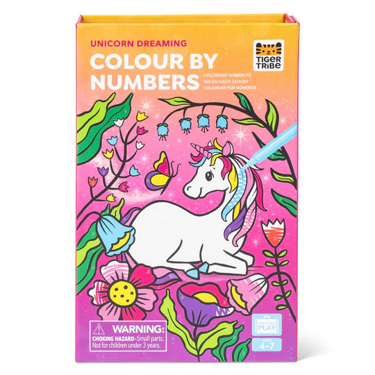 Unicorn Dreaming Color by Numbers Set