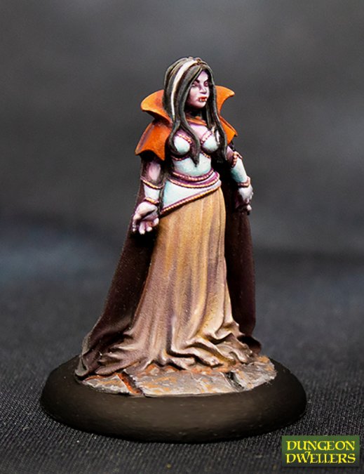 Adrasteia Wintherthorn Vampiress 28 mm Scale Plastic Figure - Dungeon Dwellers Collection