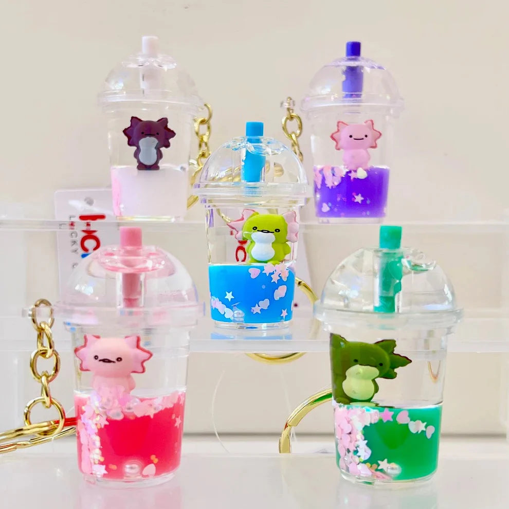 Floaty Keychain - Axolotl (Single Keychain)