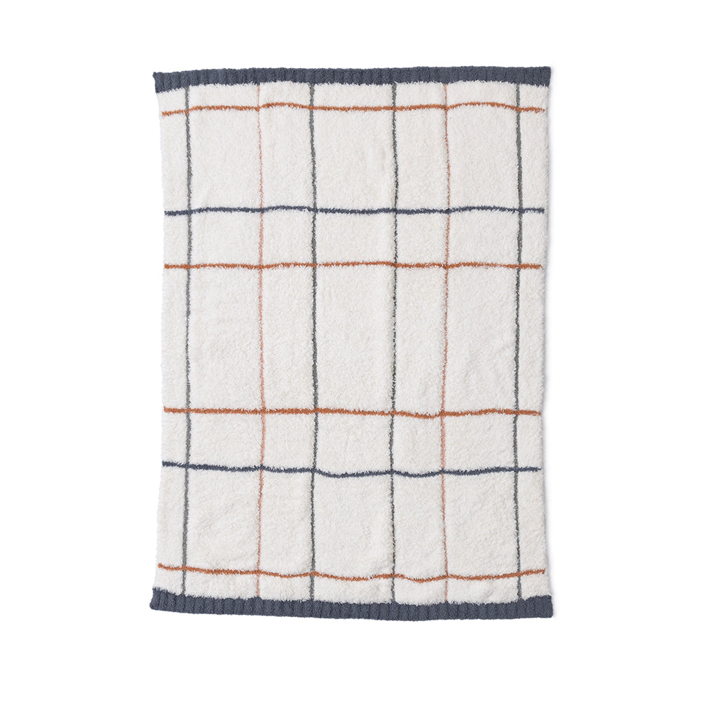 CozyChic® Multicolor Plaid Stroller Blanket - Cream Multi