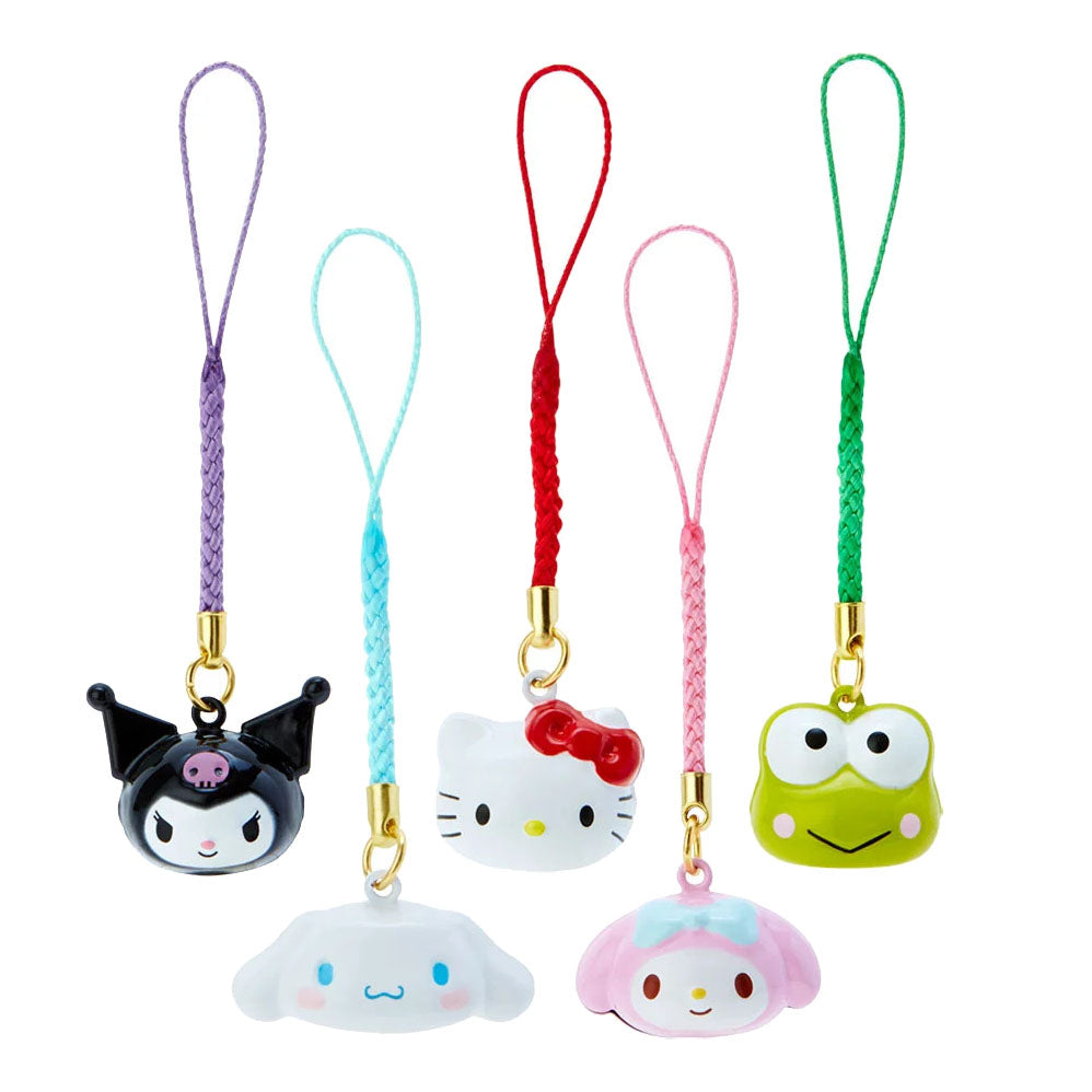 Japan Sanrio Face Style Bell Mobile Strap Charm