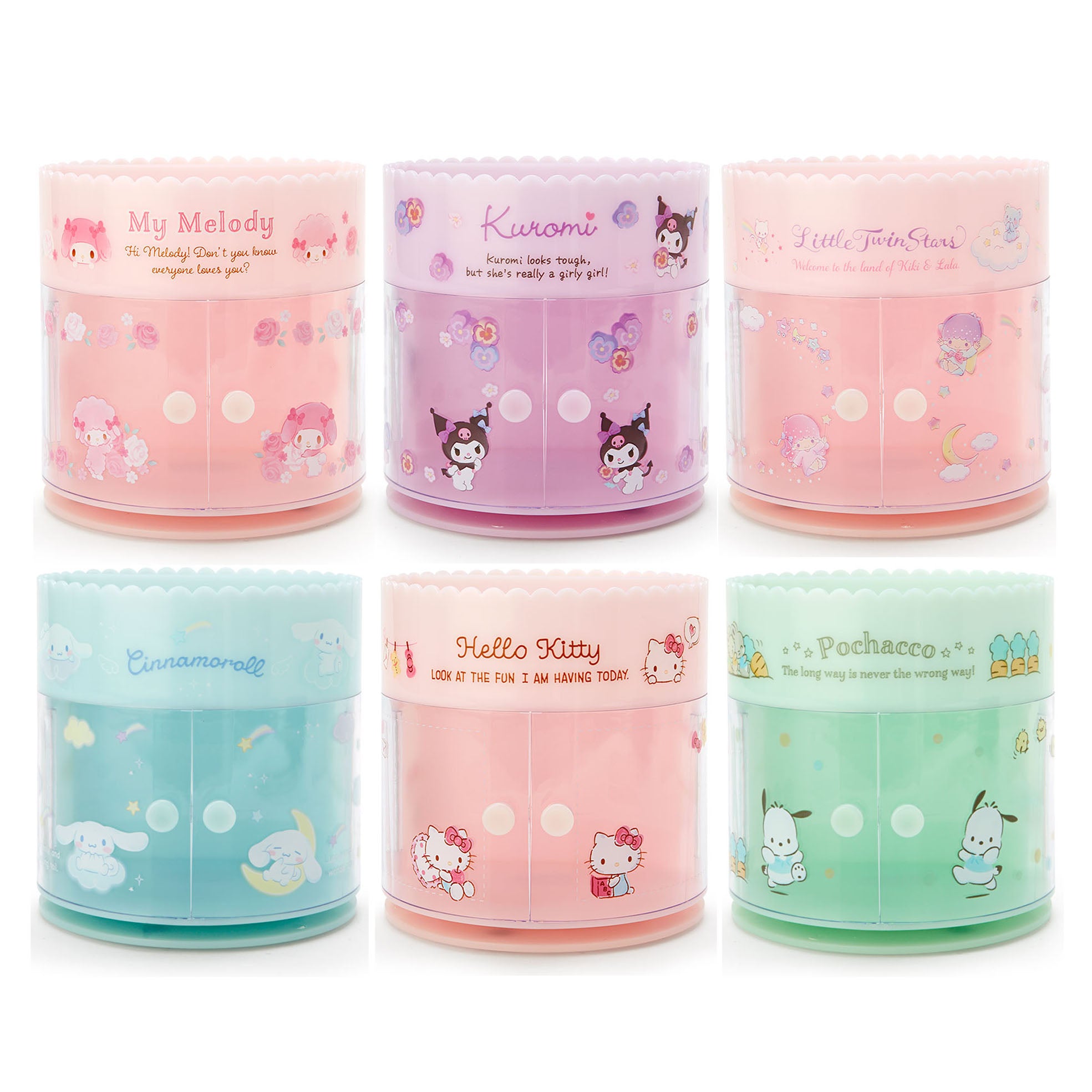 Japan Sanrio Small Spin Box Desk Organizer