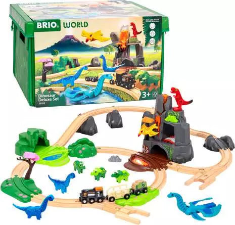 BRIO World Dinosaur Deluxe Train Set