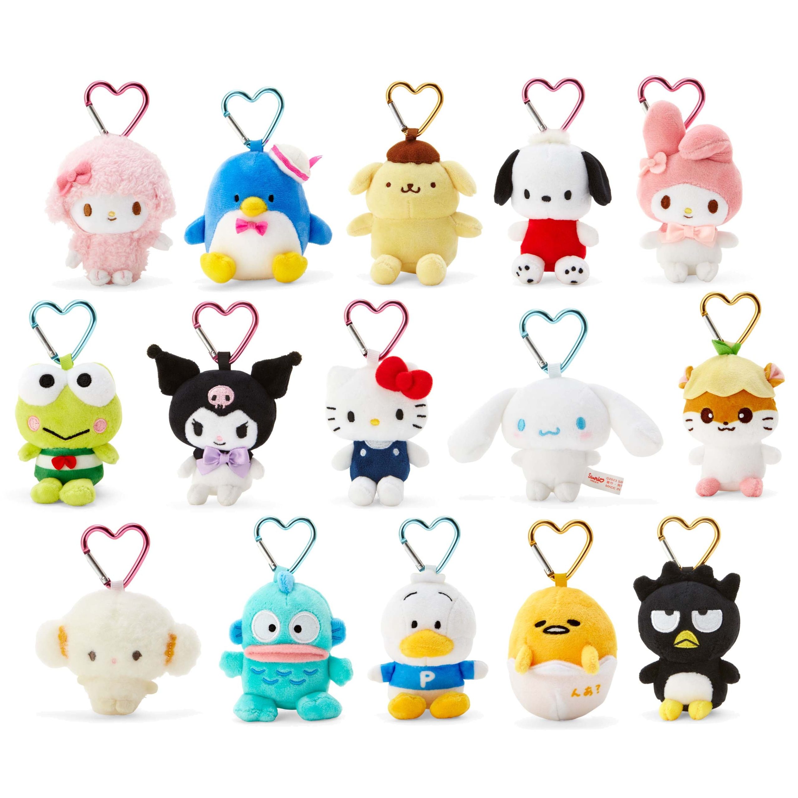 Japan Sanrio Carabiner Plush Doll Keychain (Heart)
