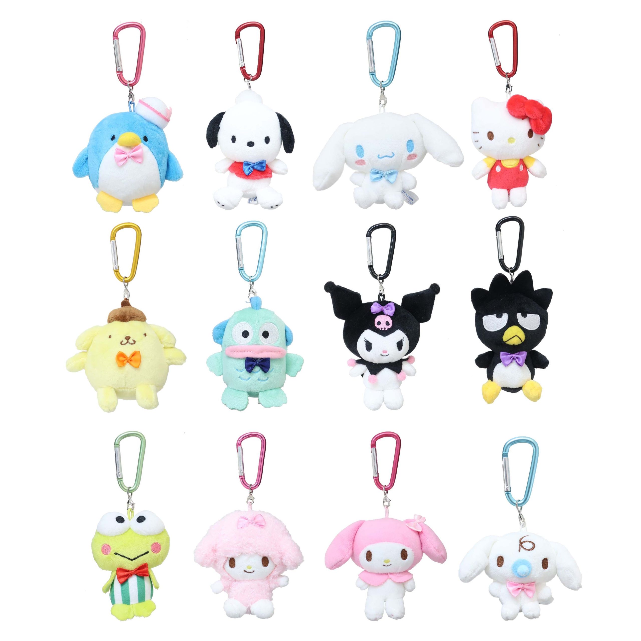 Japan Sanrio Carabiner Plush Doll Keychain