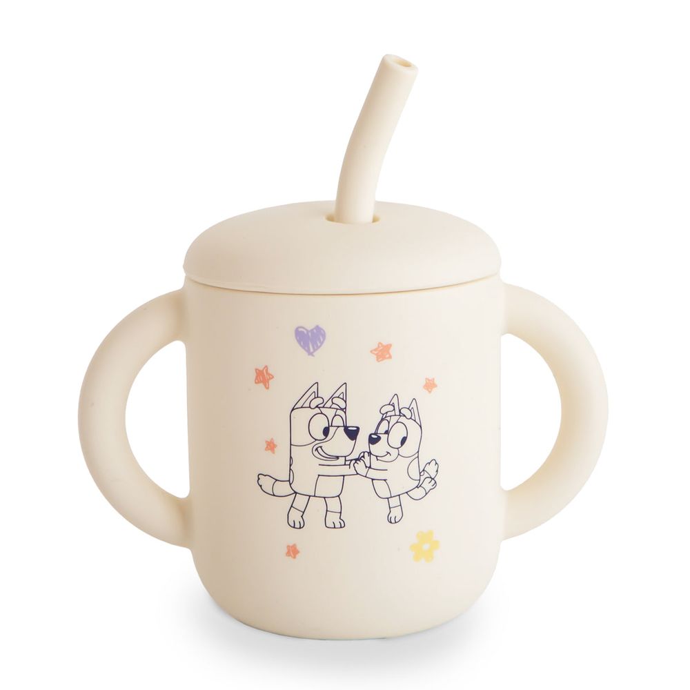 Bluey x Mushie Silicone Training Cup & Straw