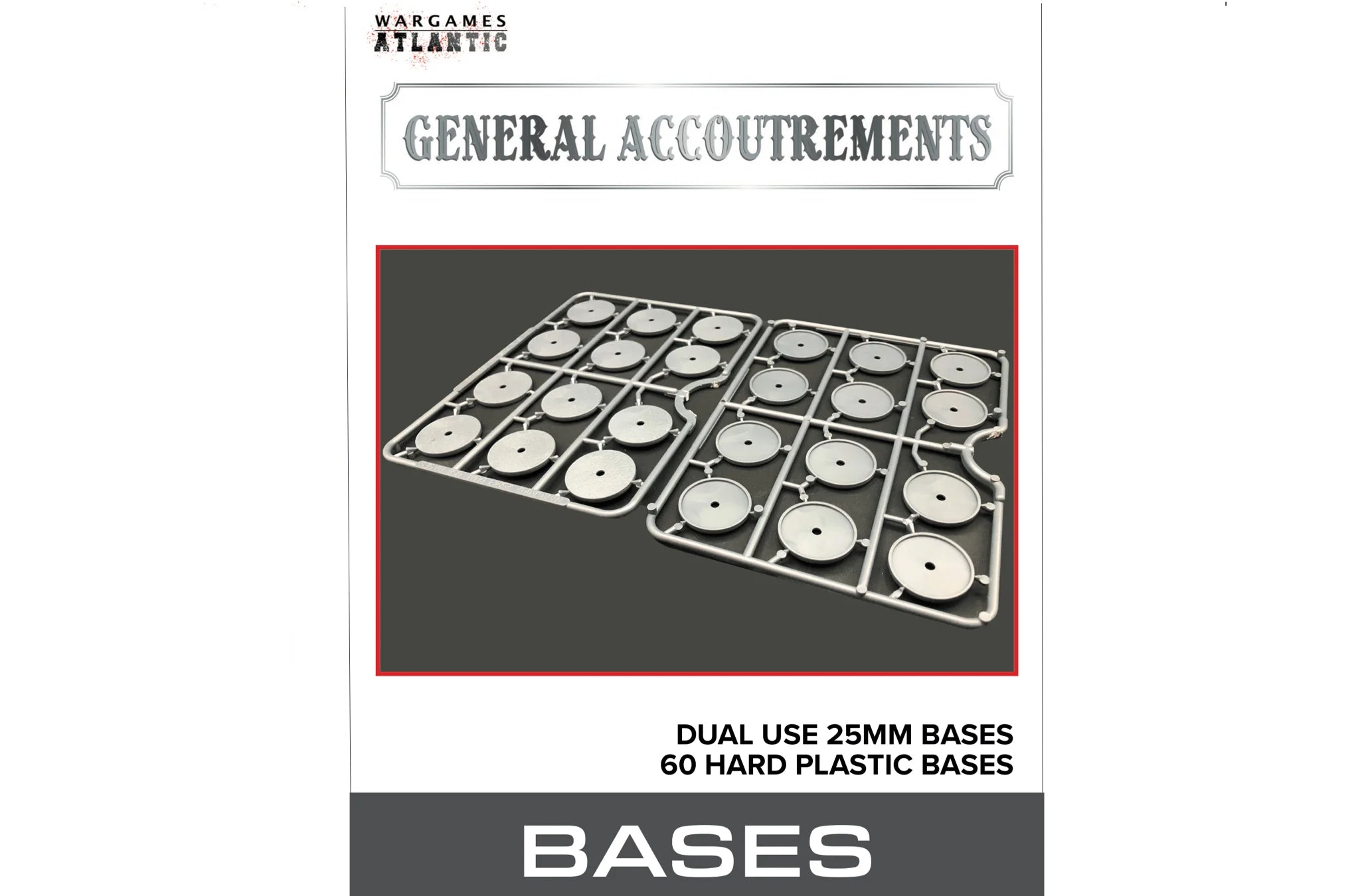 25 mm Round Plastic Bases