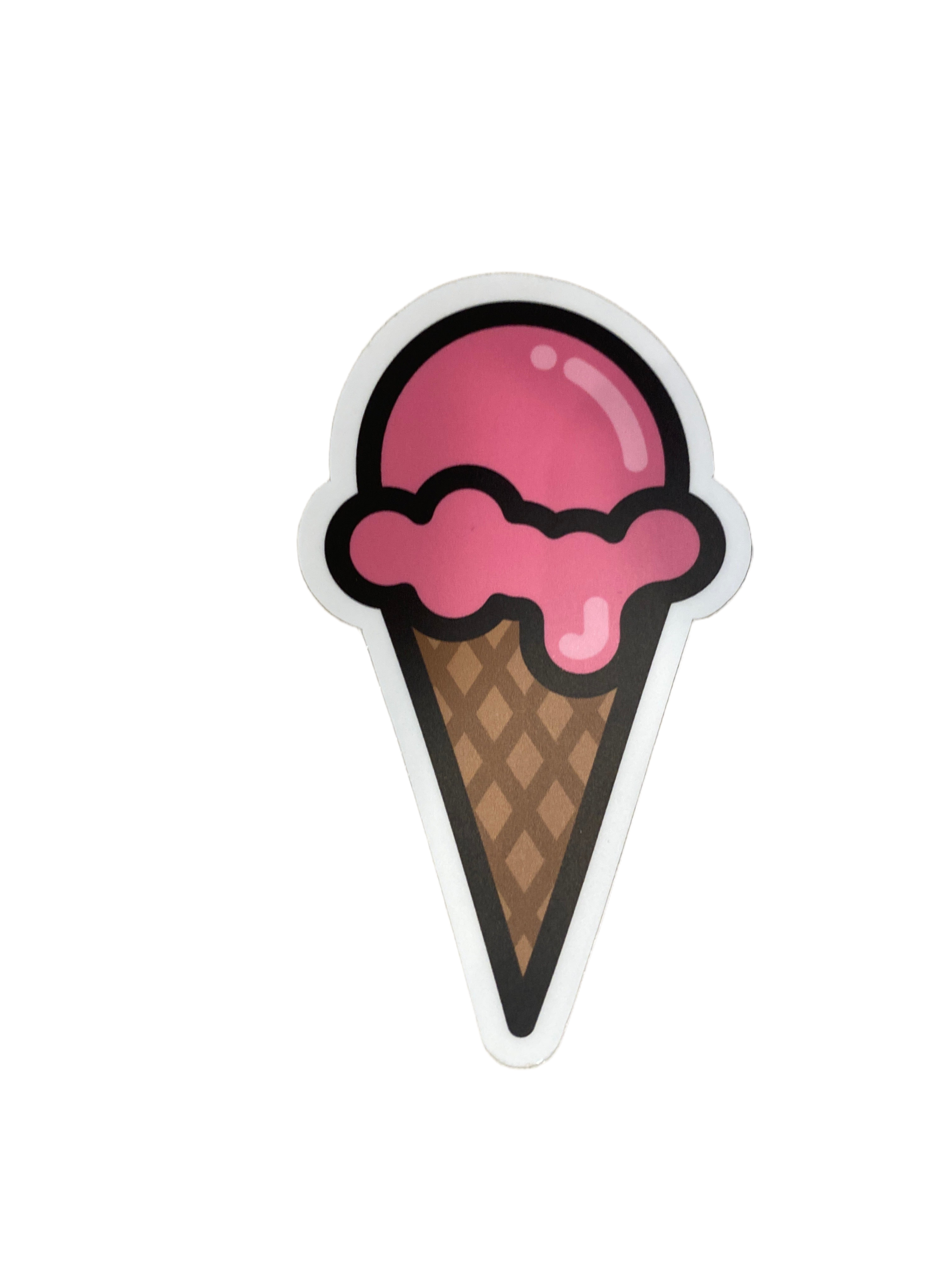 Ice Cream Cone - Vinyl Sticker