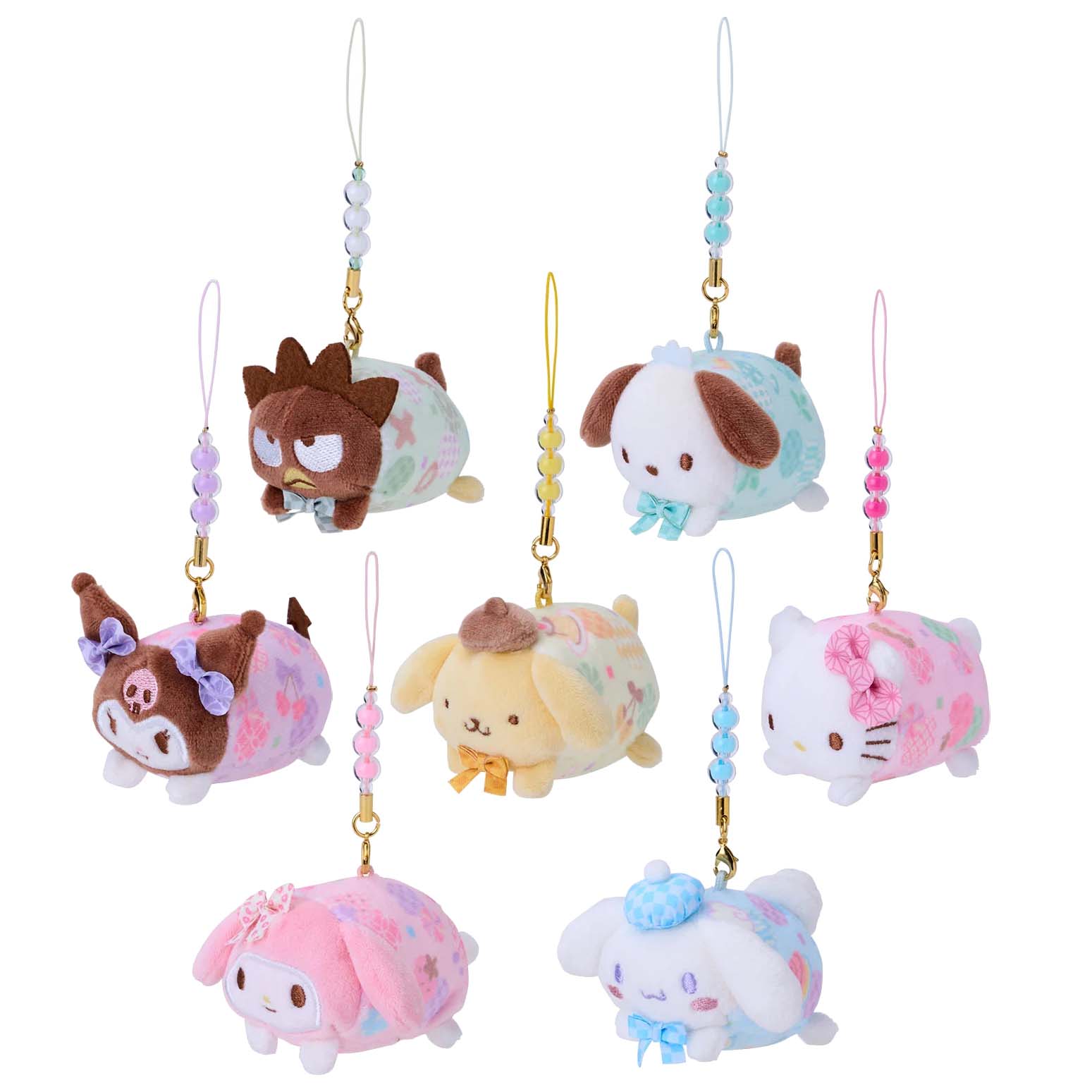 Japan Sanrio Plush Mascot Charm Phone Strap (Peaceful Pastel)