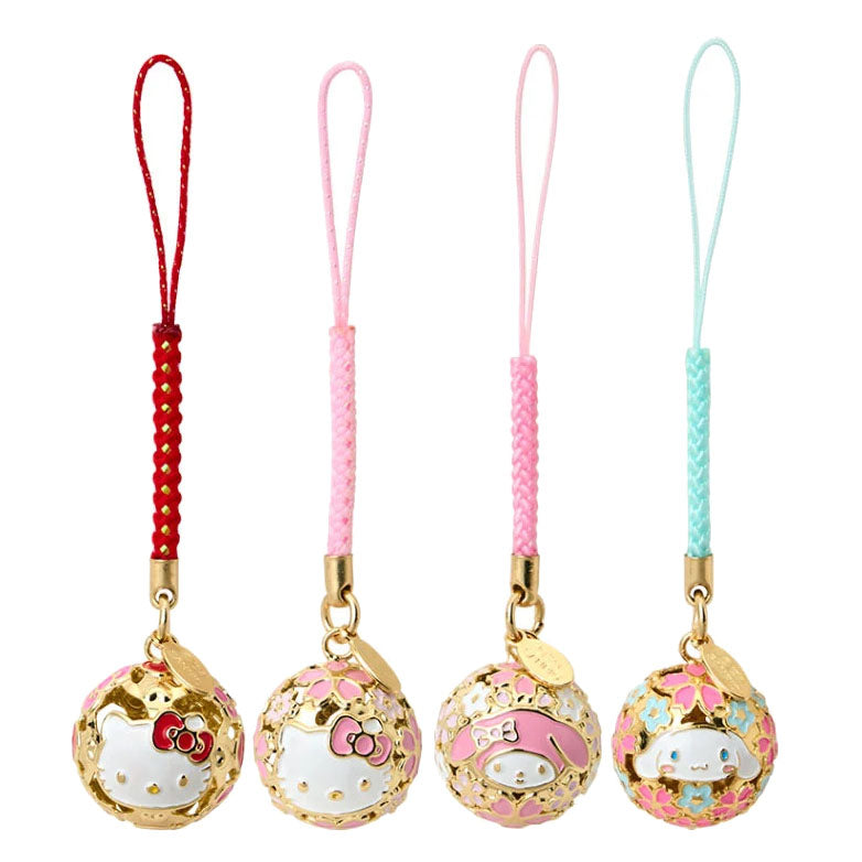 Japan Sanrio Bell Charm Mobile Strap (Sakura)
