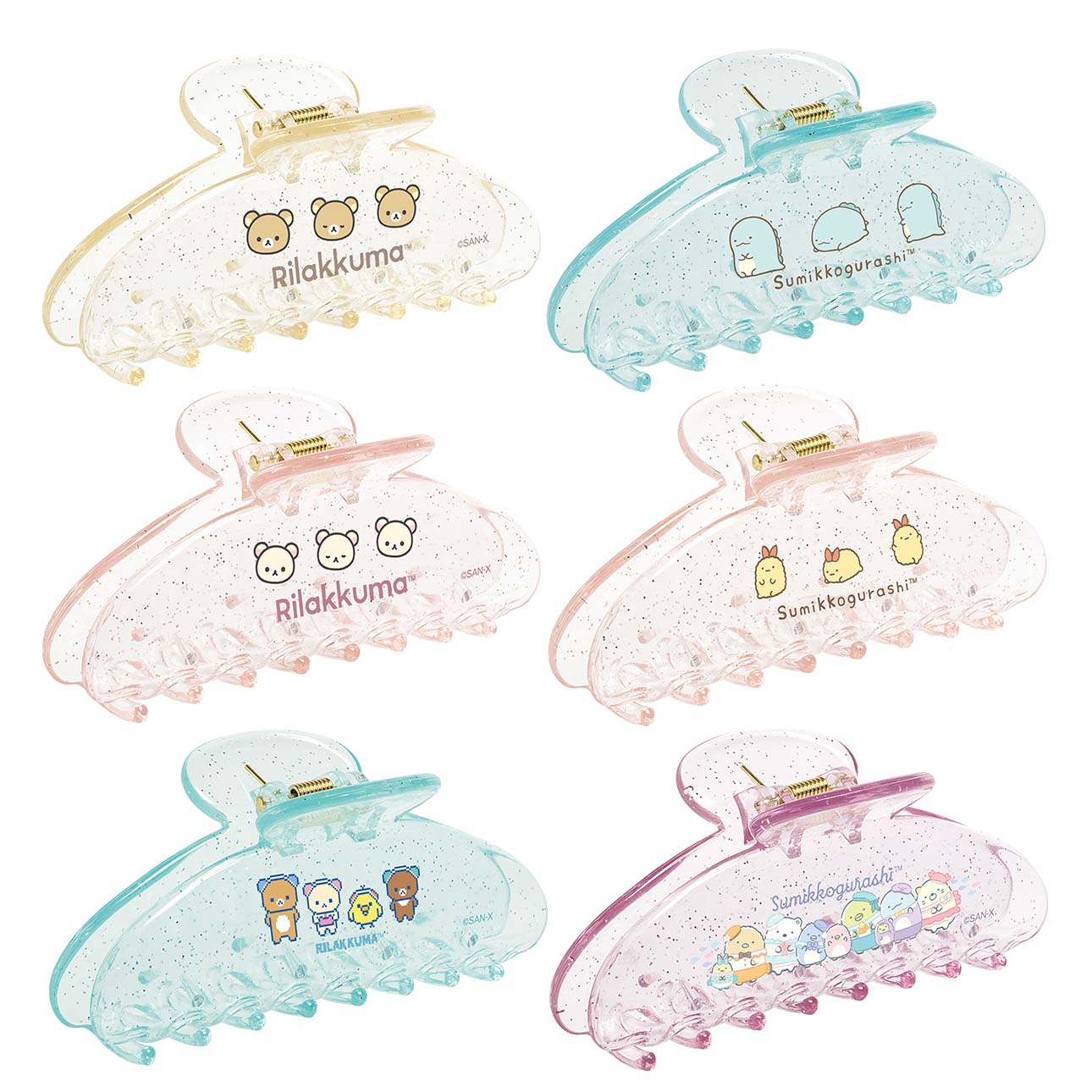 Japan San-X Rilakkuma / Sumikko Gurashi Bun Hair Claw Clip