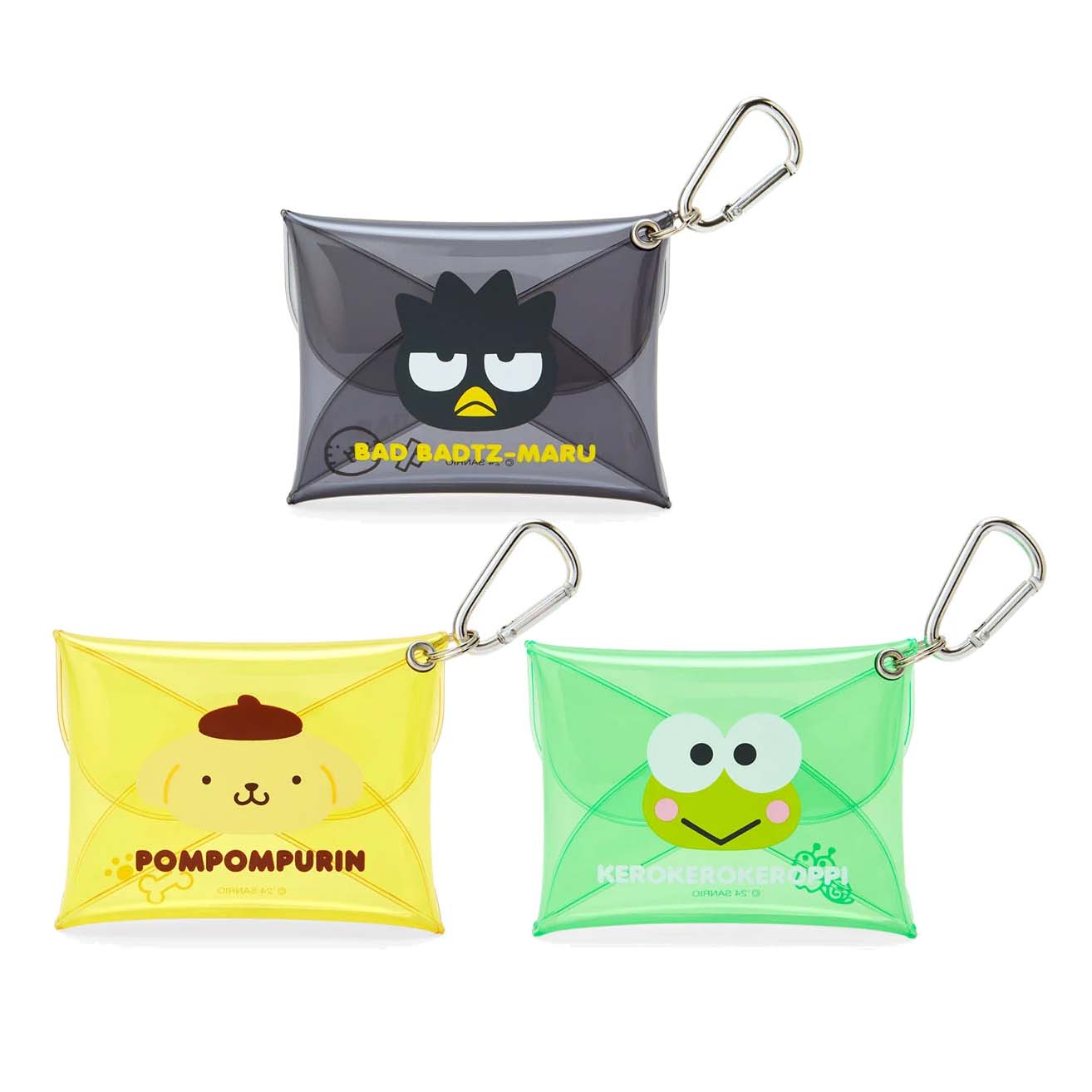 Japan Sanrio Carabiner Mini Clear Case Coin Purse