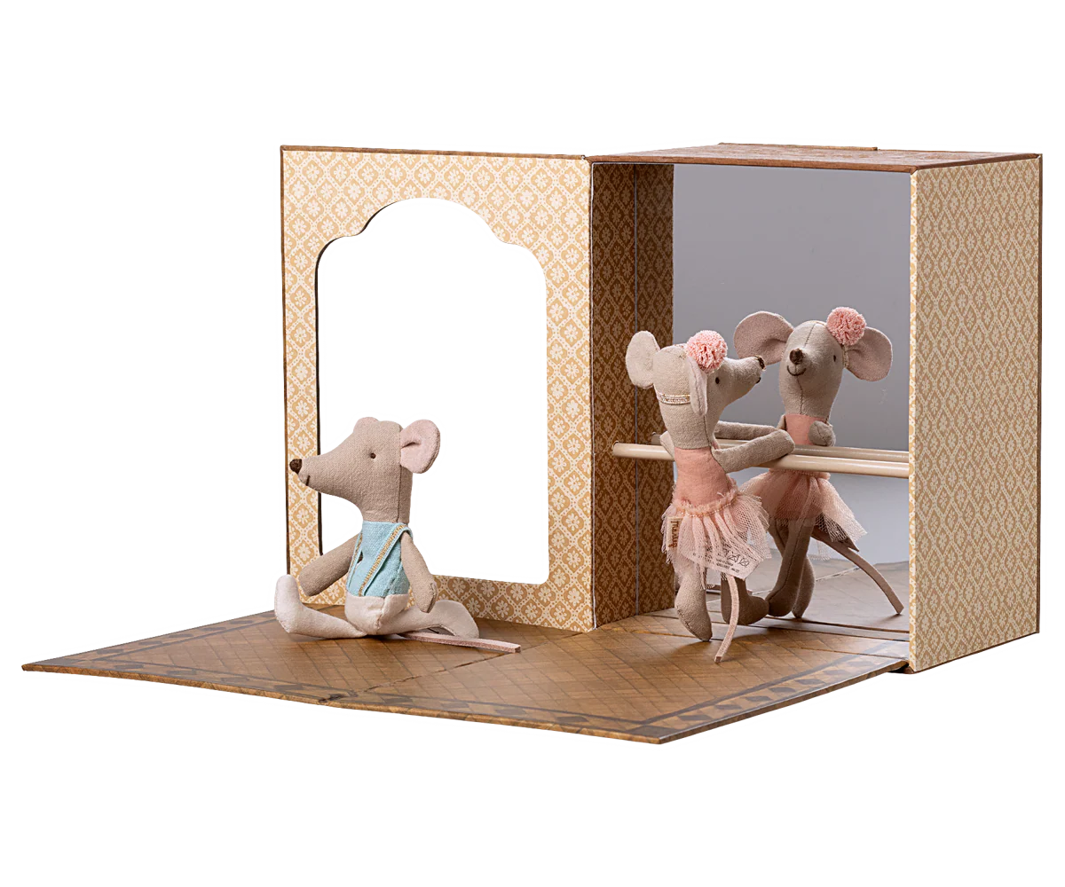 Ballet Mice in Dance Studio, Little Sister/Brother