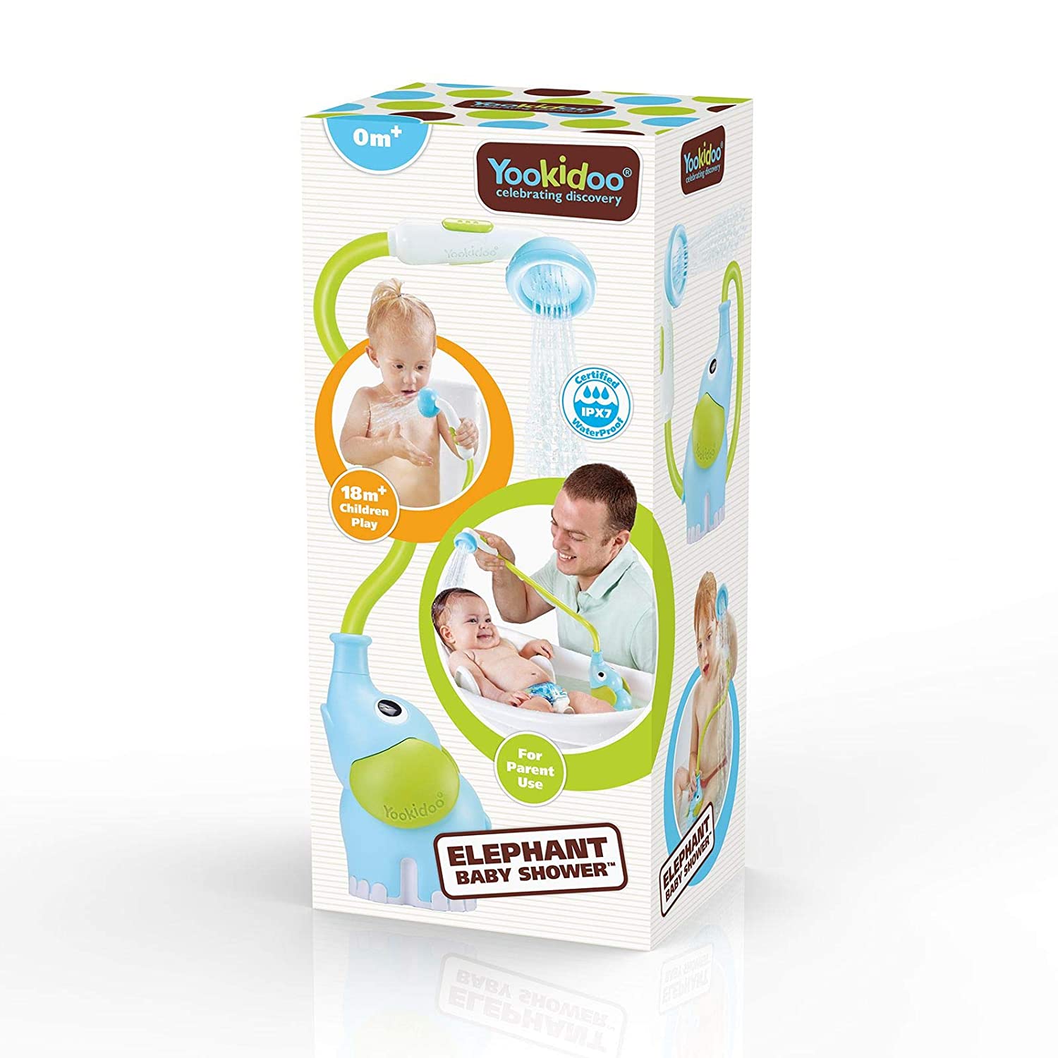 Yookidoo Elephant Baby Shower - Blue