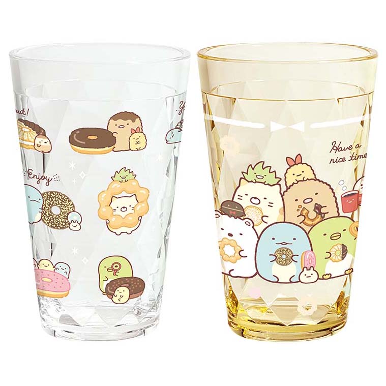 Japan San-X Sumikko Gurashi Clear Plastic Cup (Mister Donut)