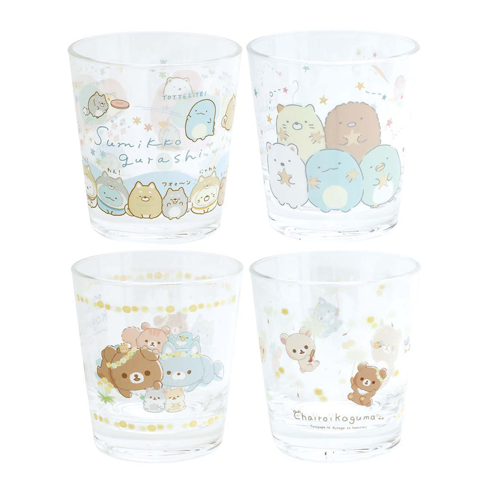Japan San-X Rilakkuma / Sumikko Gurashi Clear Plastic Cup