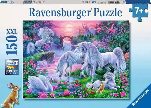 Unicorns in the Sunset Glow 150 Piece Puzzle