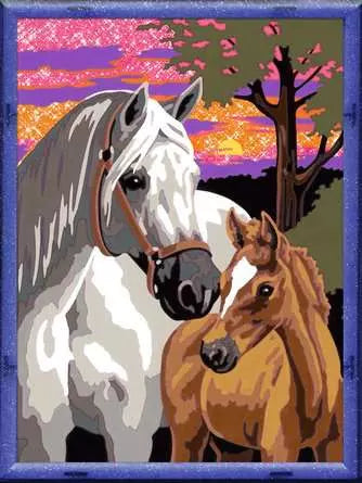 CreArt- Sunset Horses