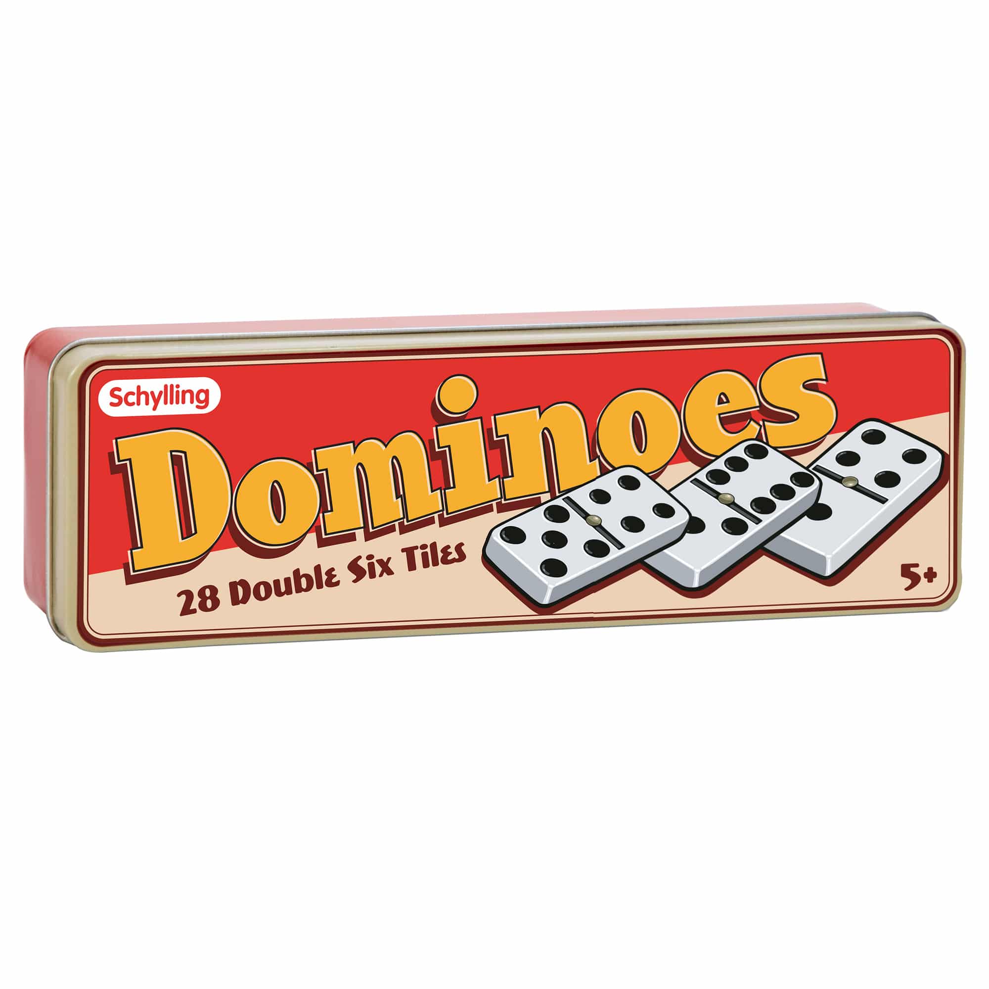 Classic Double Six Dominoes in Tin Box