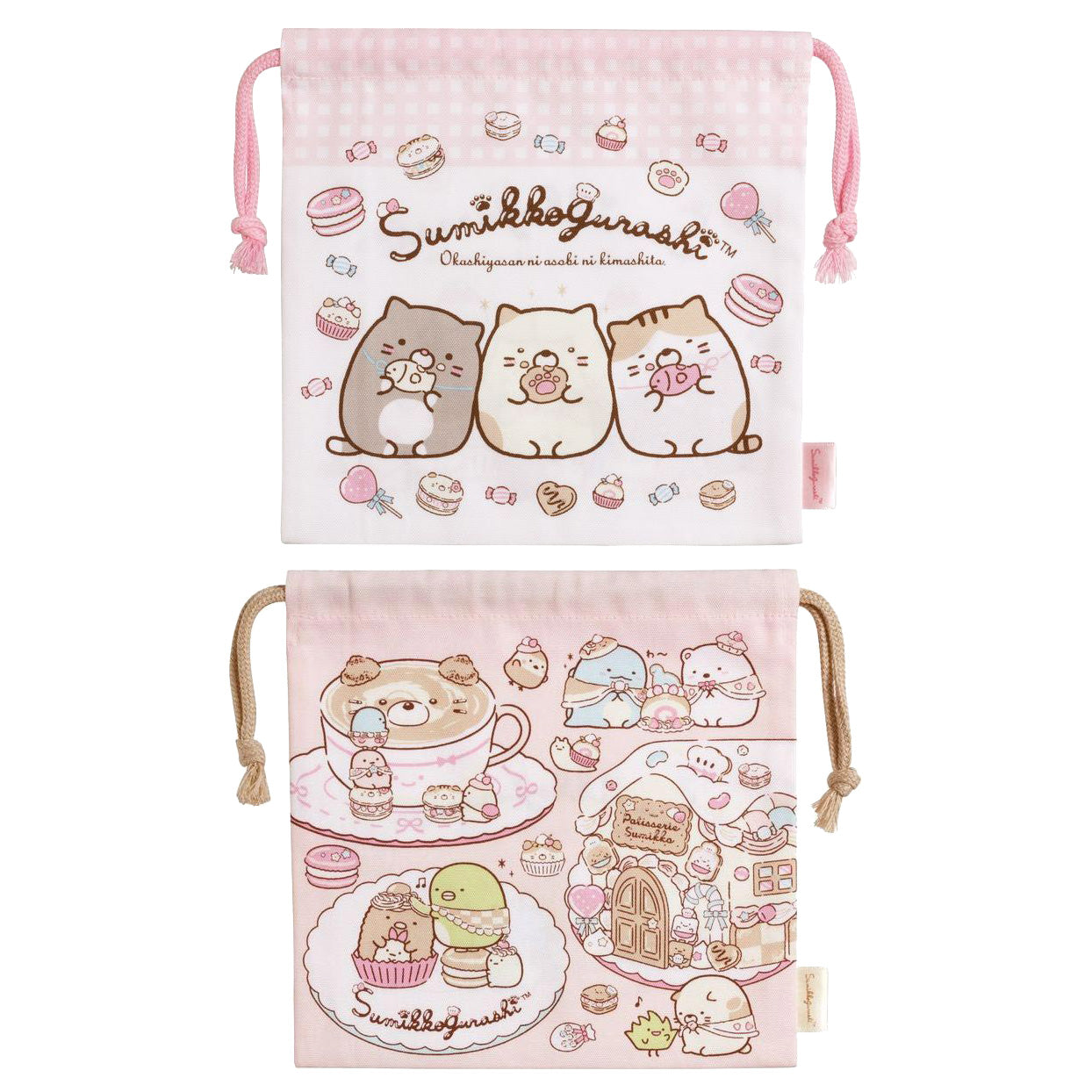 Japan San-X Sumikko Gurashi Drawstring Bag (Dessert Shop)