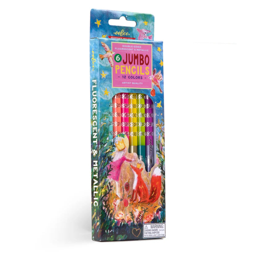 King Fox 6 Jumbo Color Pencils