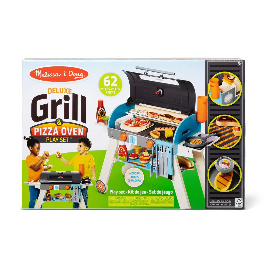 Melissa & Doug 30608 Deluxe Grill and Pizza Oven