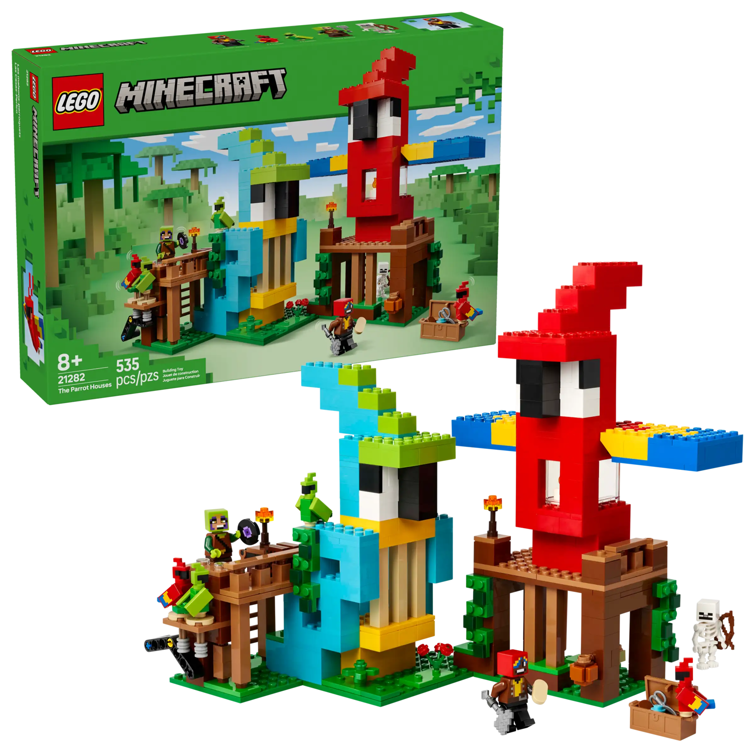 LEGO® Minecraft® The Parrot Houses 21282