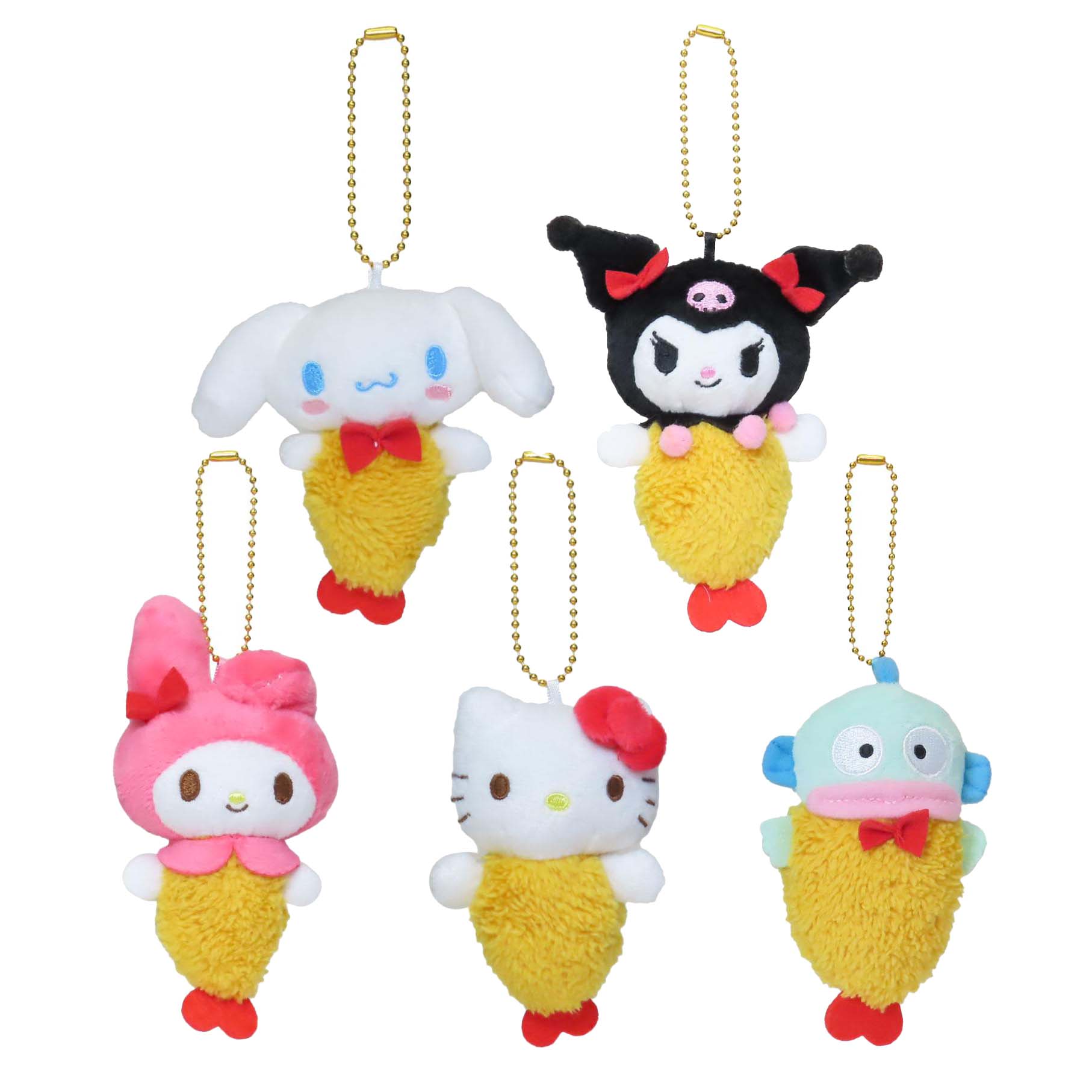 Japan Sanrio Plush Doll Keychain (Ebi Tempura)