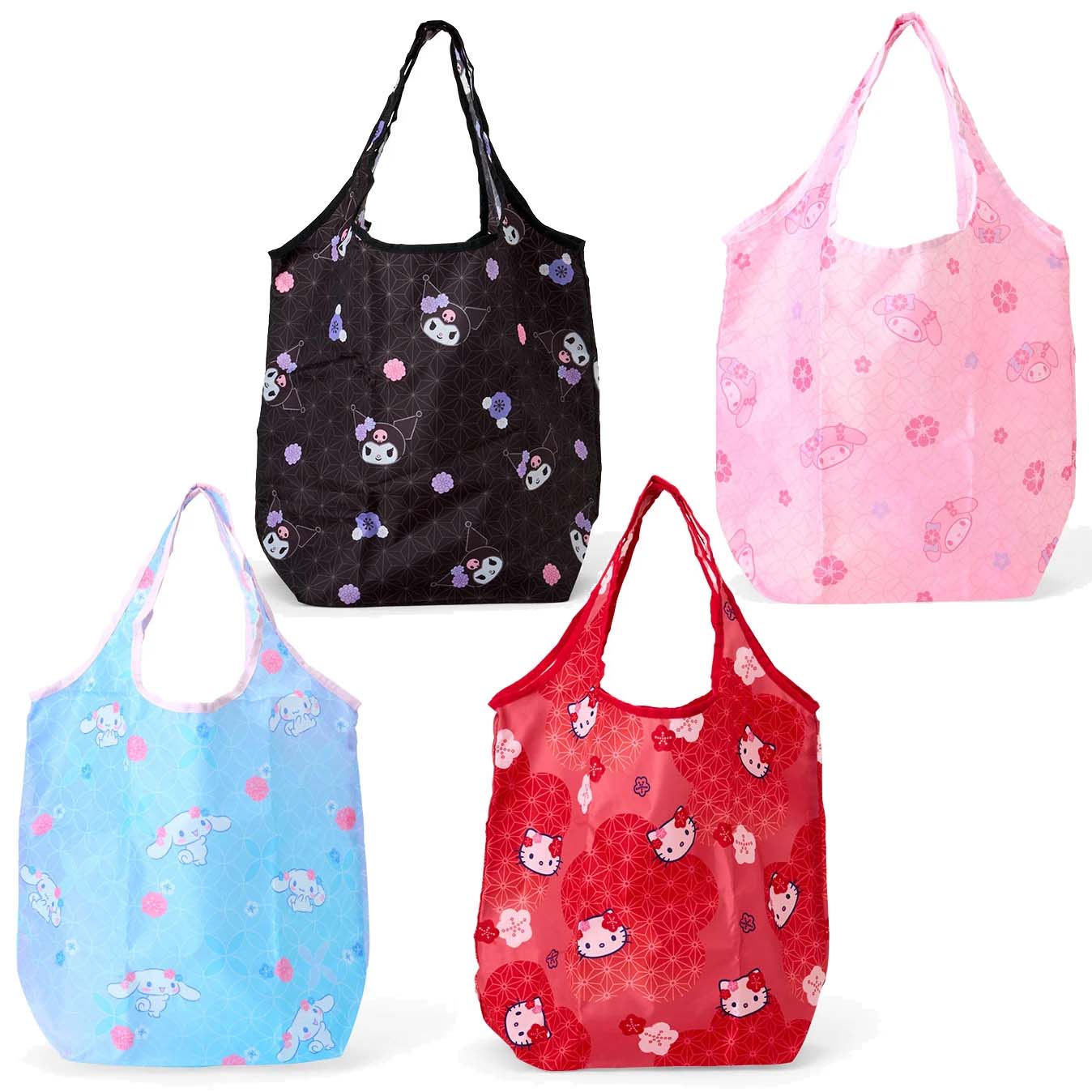 Japan Sanrio Foldable Eco Shopping Tote Bag (Japanese Pattern)