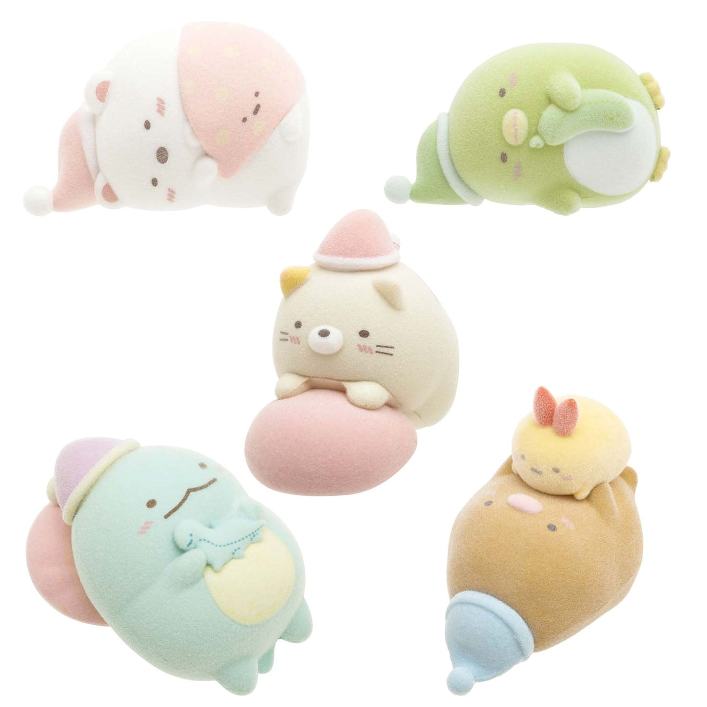 Japan San-X Sumikko Gurashi Flocking Mascot Decoration (Sleep)