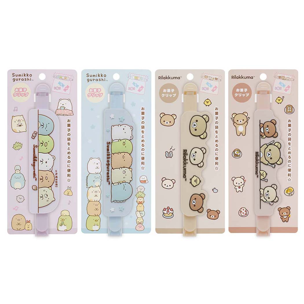 Japan San-X Rilakkuma / Sumikko Guarshi Sealing Clip